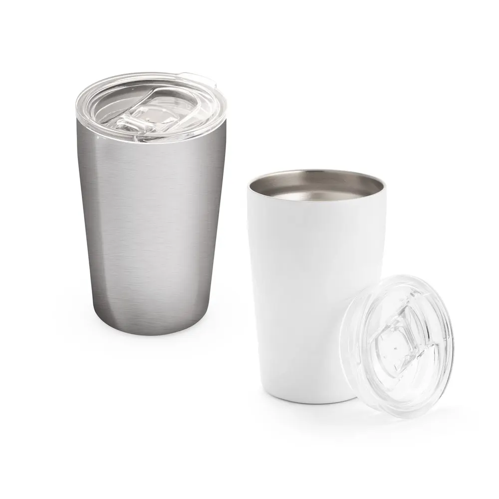 SLIDER. Vaso de viaje para sublimación de acero inoxidable 380 mL