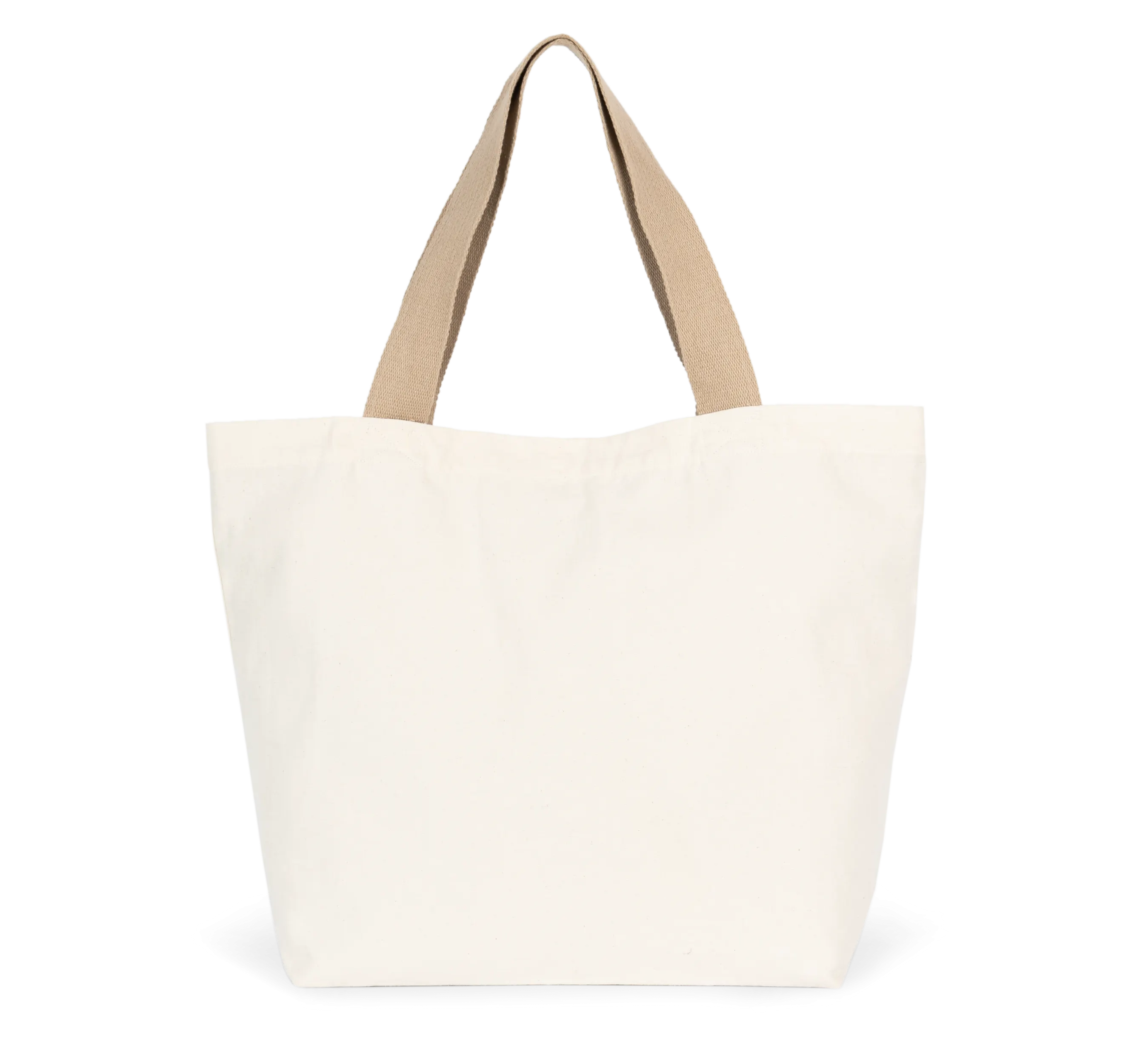 Bolsa shopper reciclada grande con fuelle en el fondo
