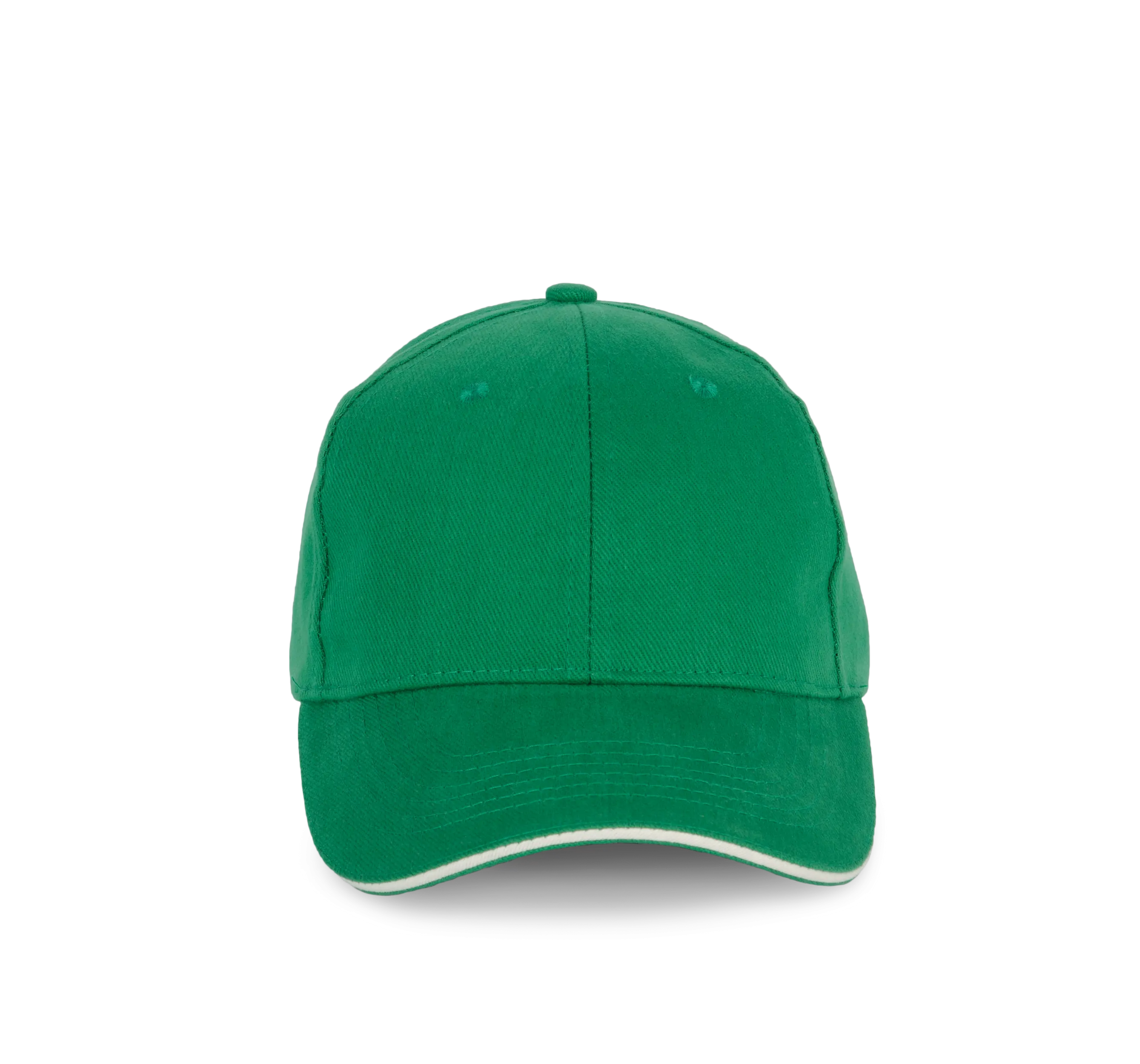 Gorra algodón orgánico con sándwich contrastado - 6 paneles