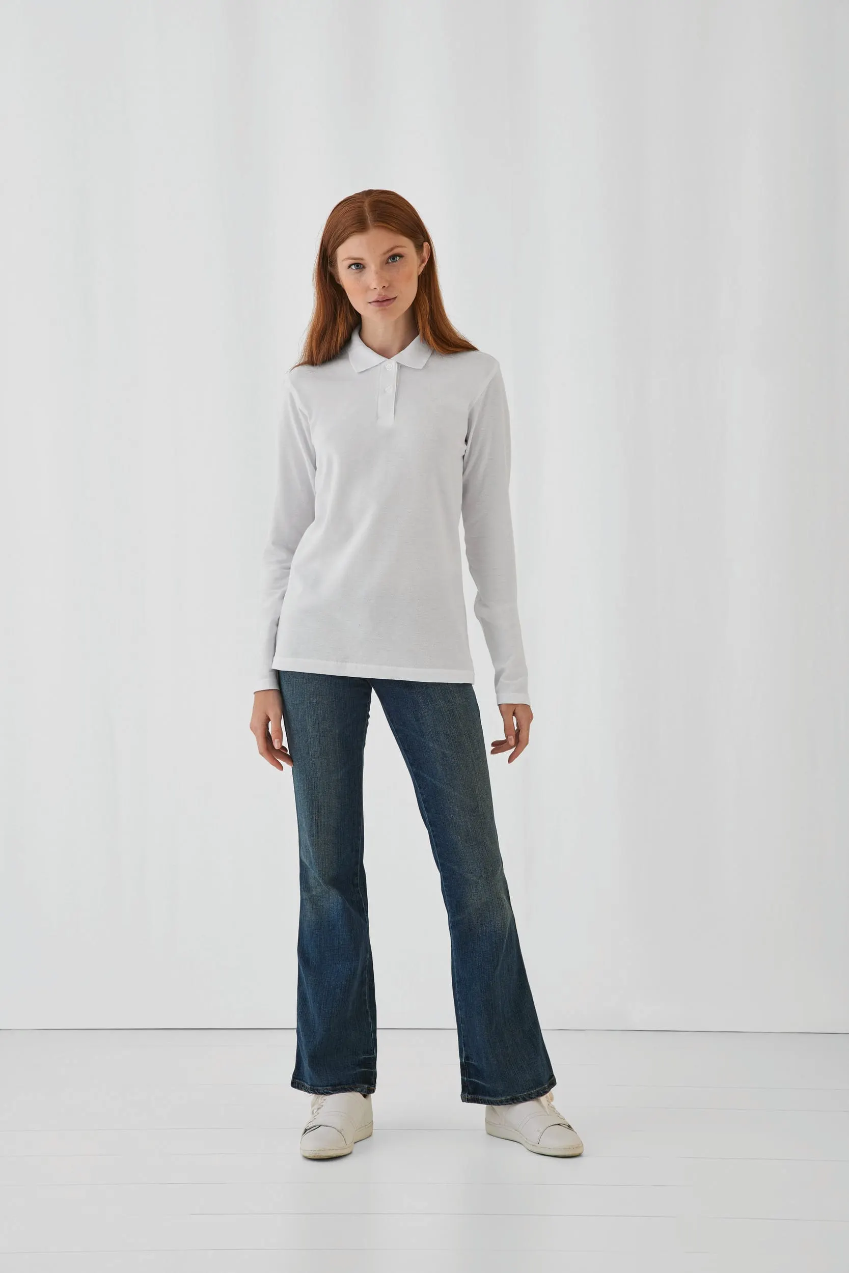 ID.001 Polo manga larga mujer