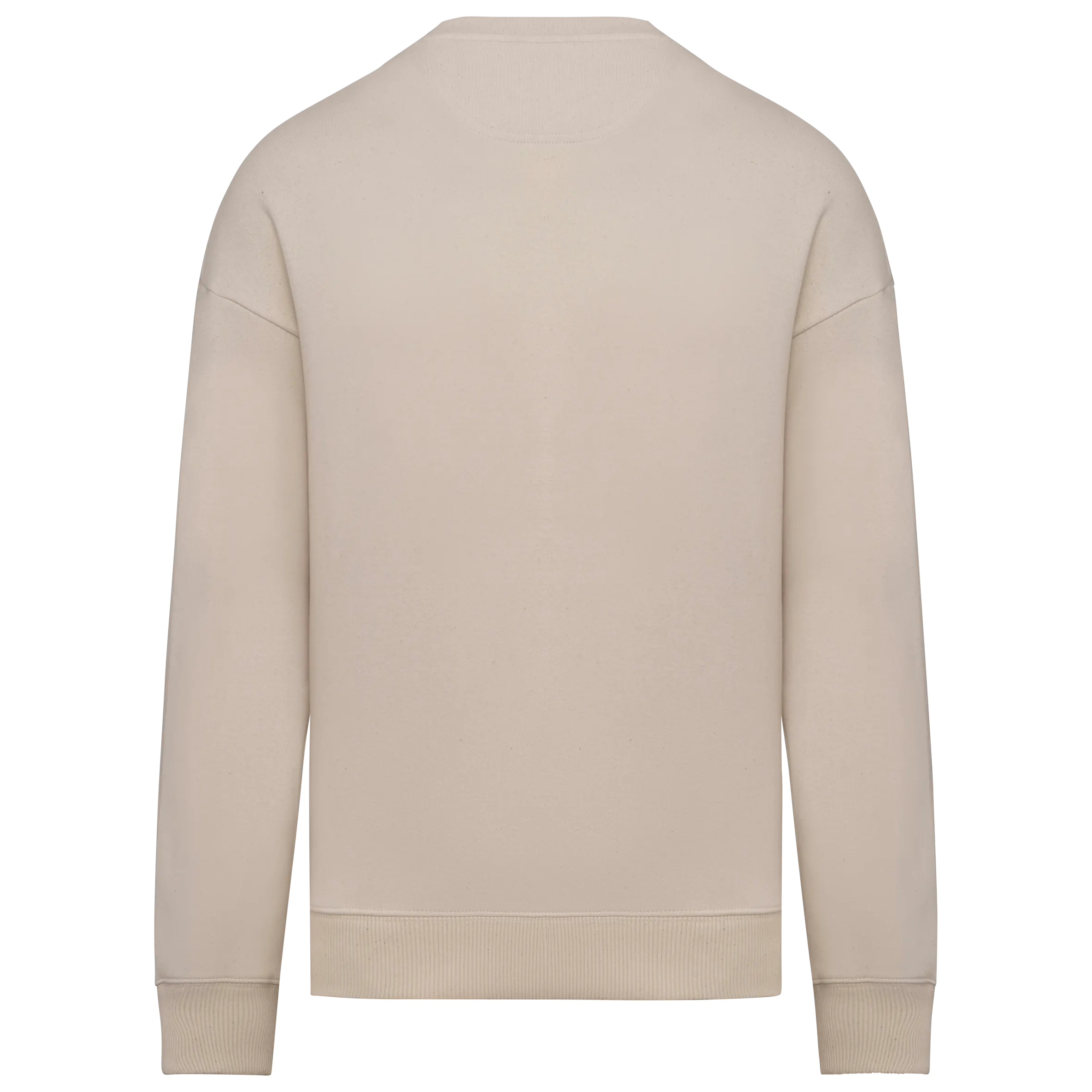 Sudadera ecorresponsable cuello redondo oversize unisex