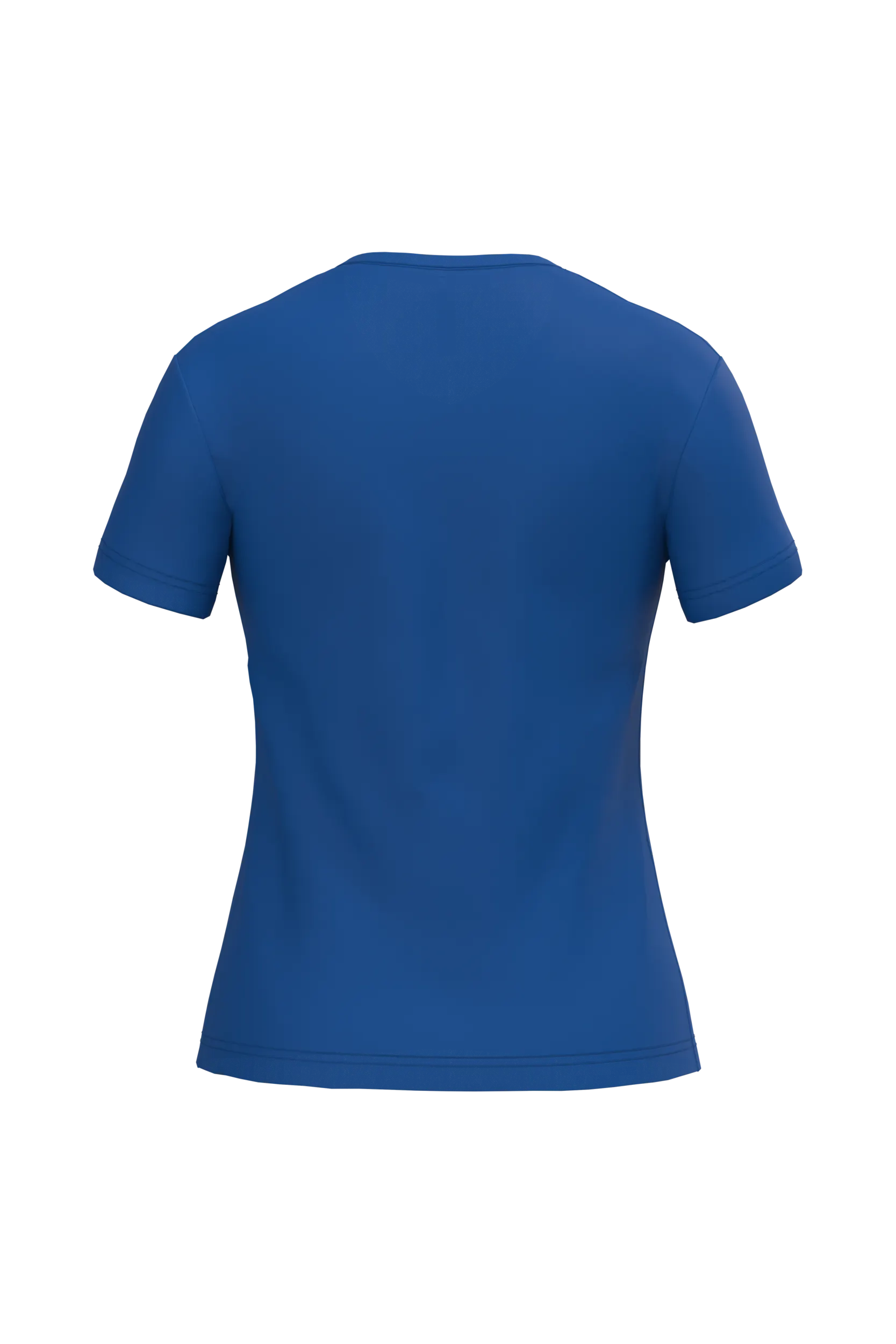 Camiseta de manga cota y cuello de pico mujer