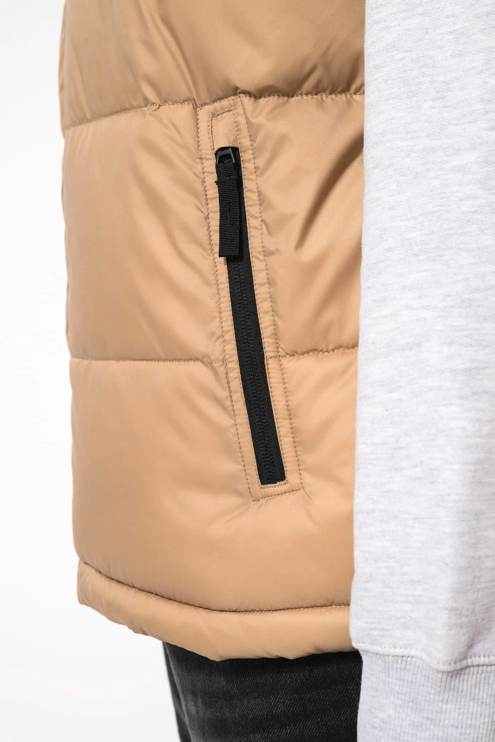 Chaleco acolchado bicolor unisex