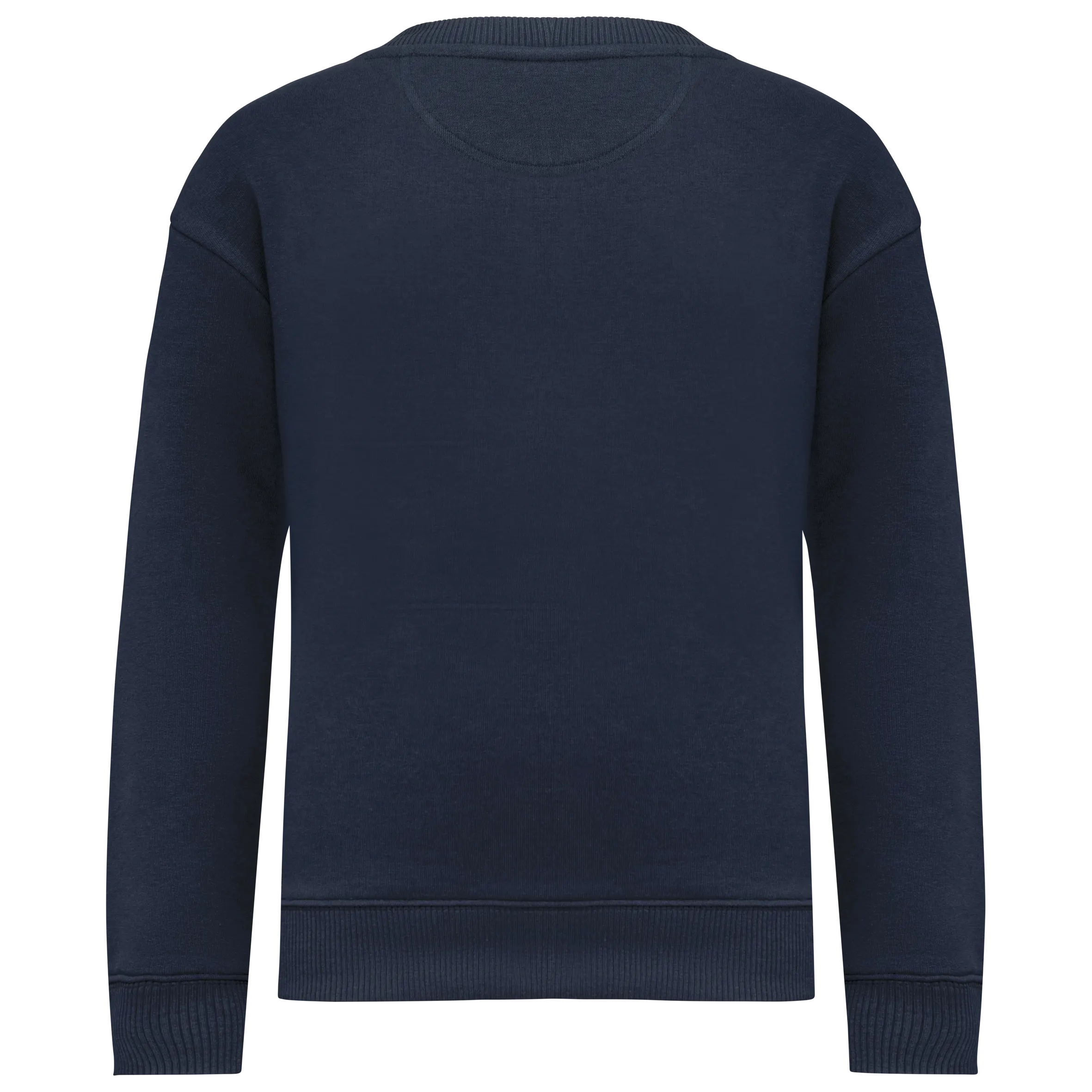 Sudadera ecorresponsable de cuello redondo oversize infantil
