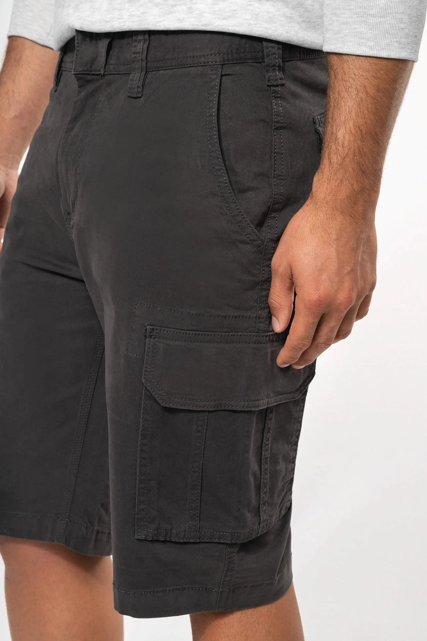 Bermuda multibolsillos hombre