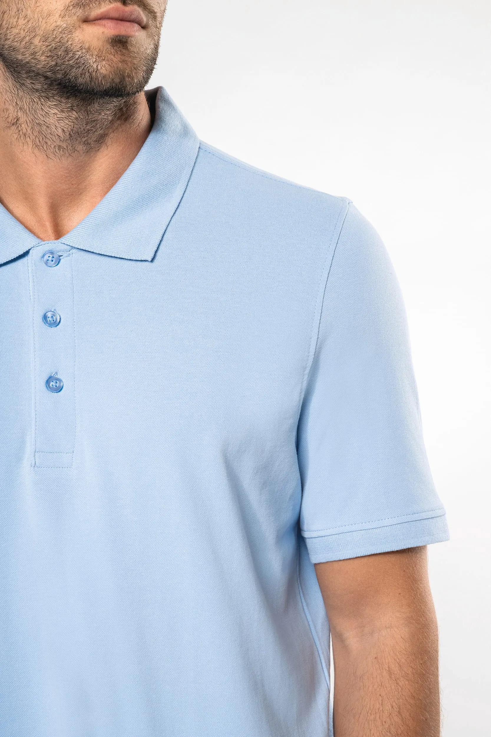 Polo piqué manga corta hombre