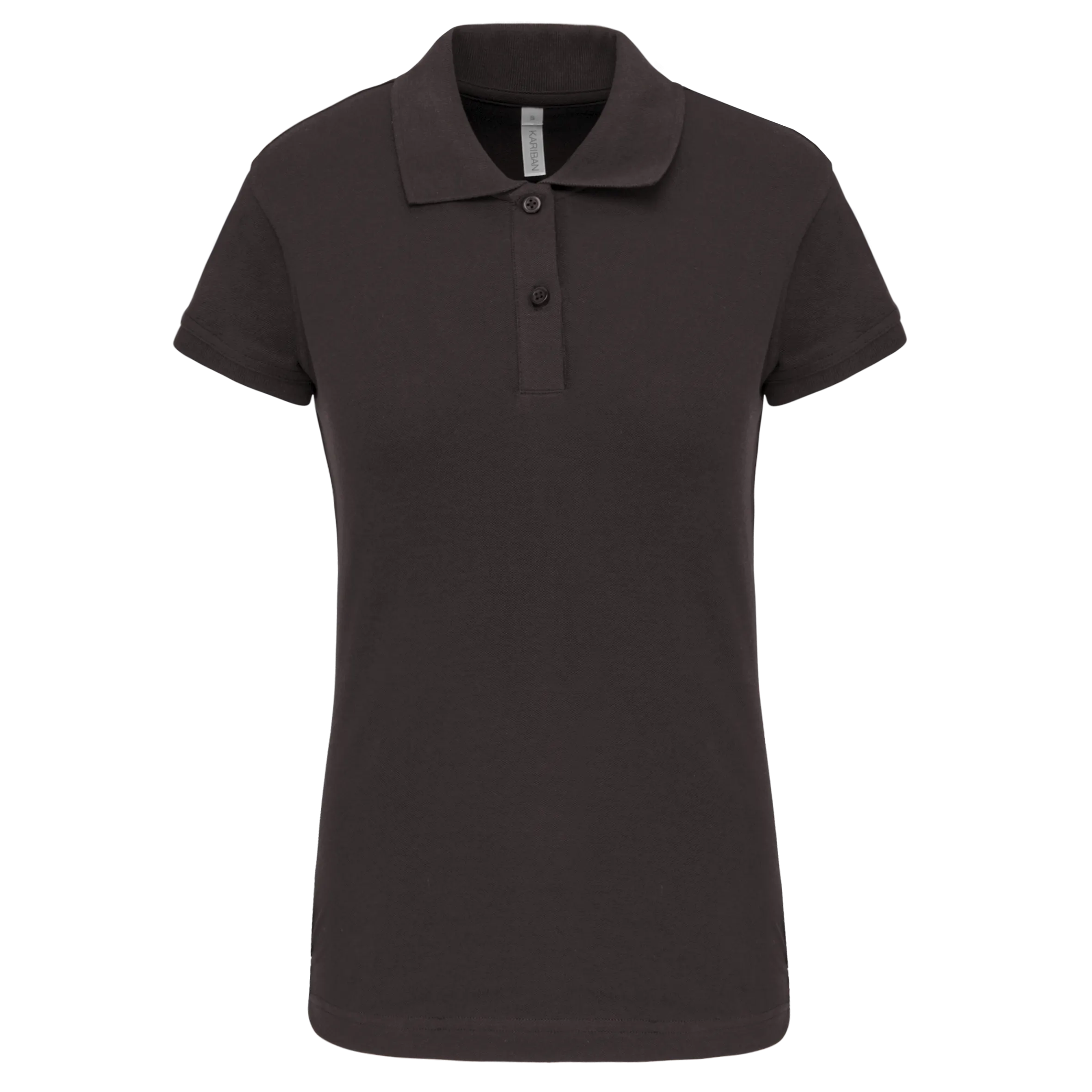 Polo de punto piqué manga corta mujer