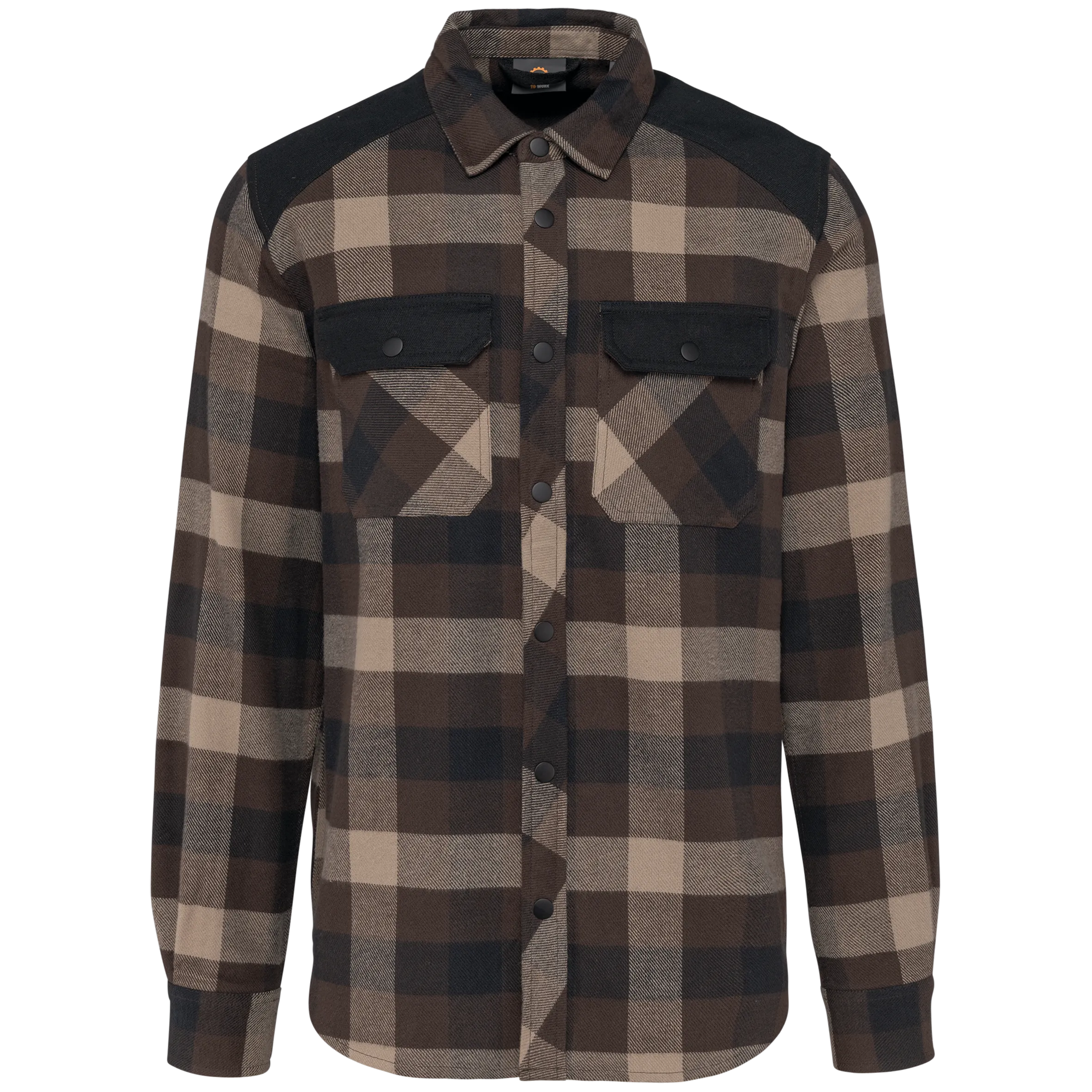 Sobrecamisa a cuadros con bolsillos