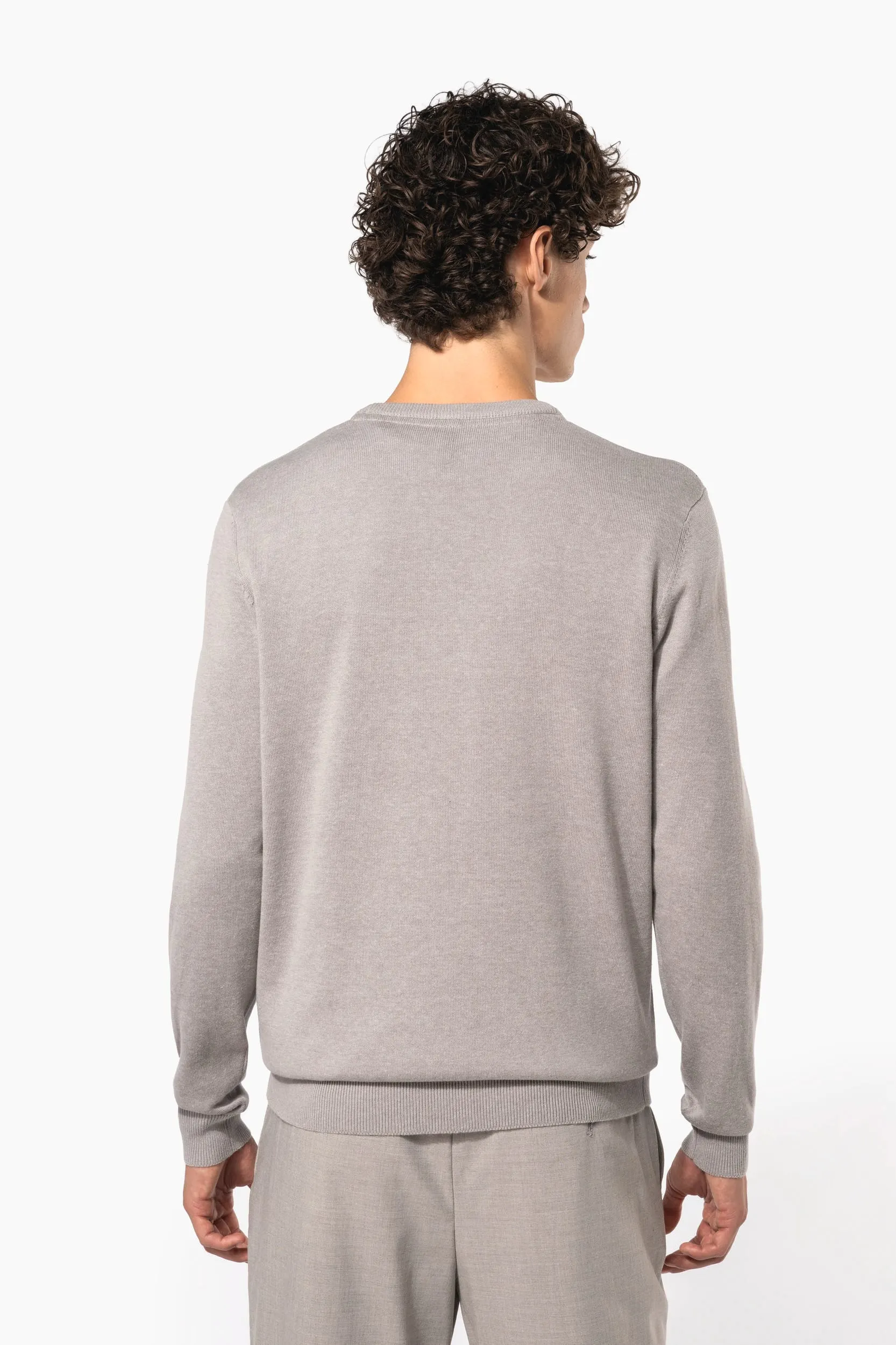 Jersey cuello redondo manga larga hombre
