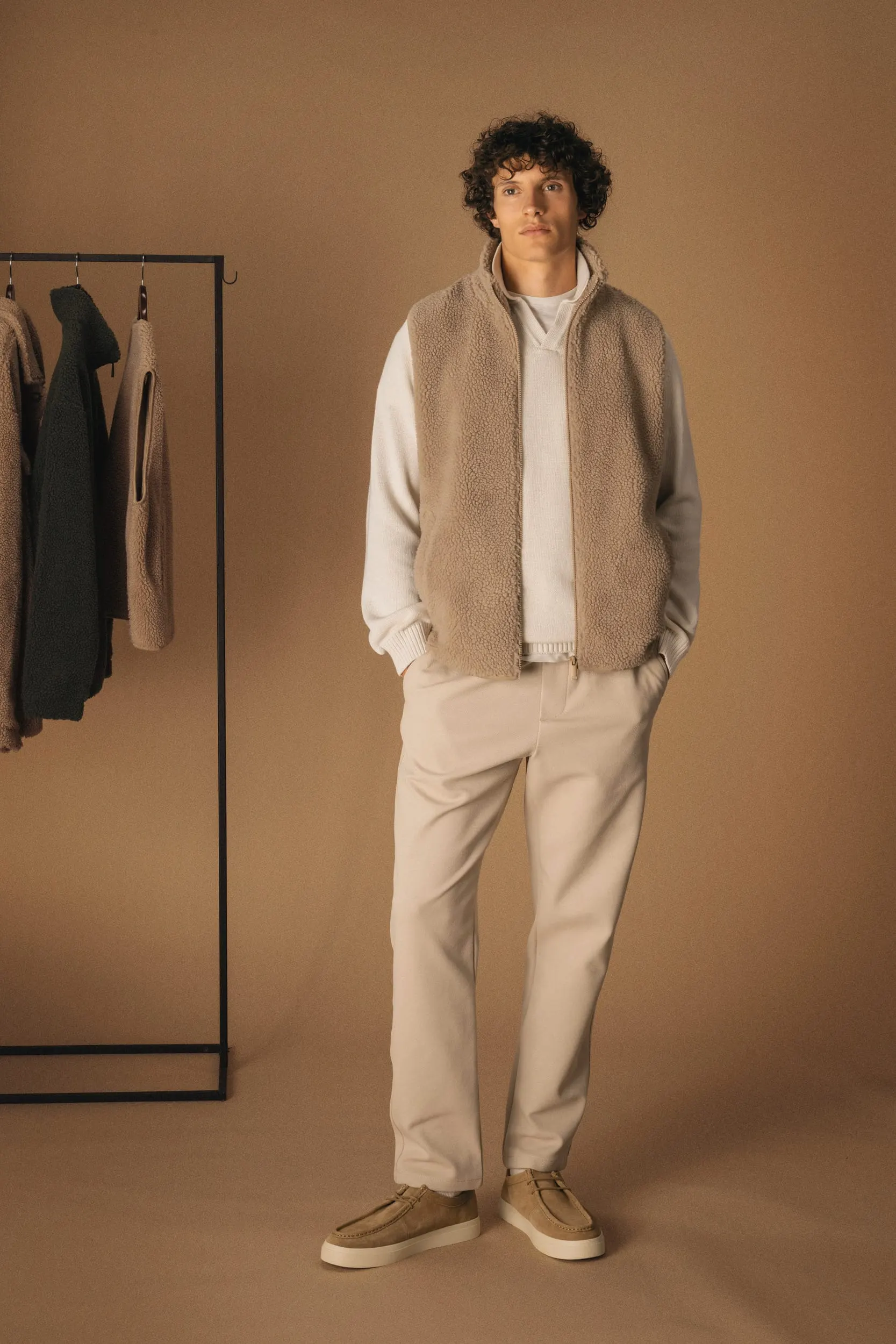 Chaleco de sherpa hombre<br/>
