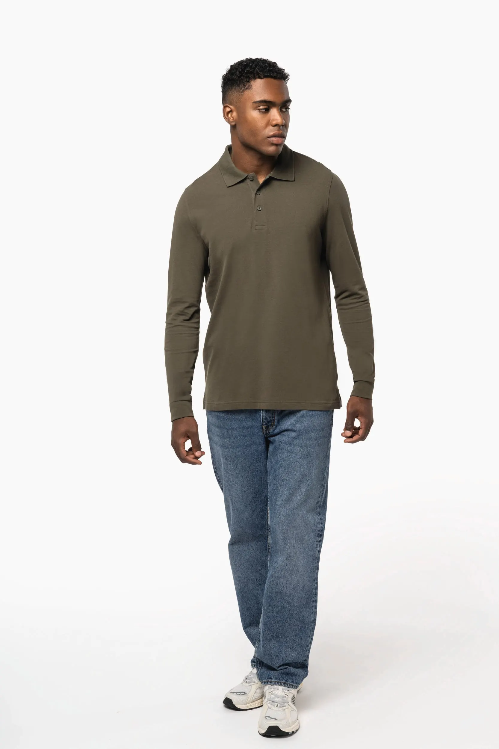 Polo manga larga hombre
