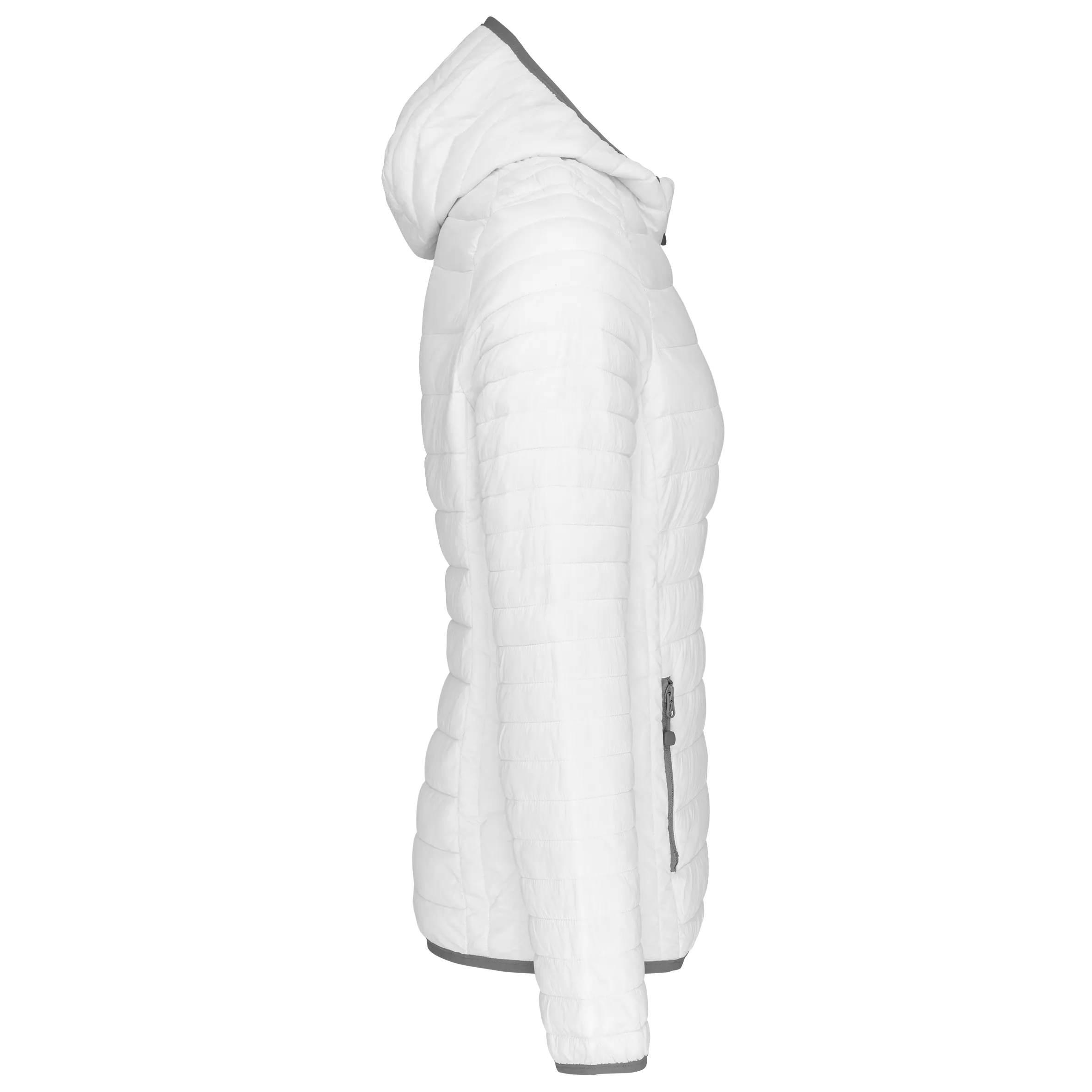 Chaqueta acolchada y ligera con capucha mujer
