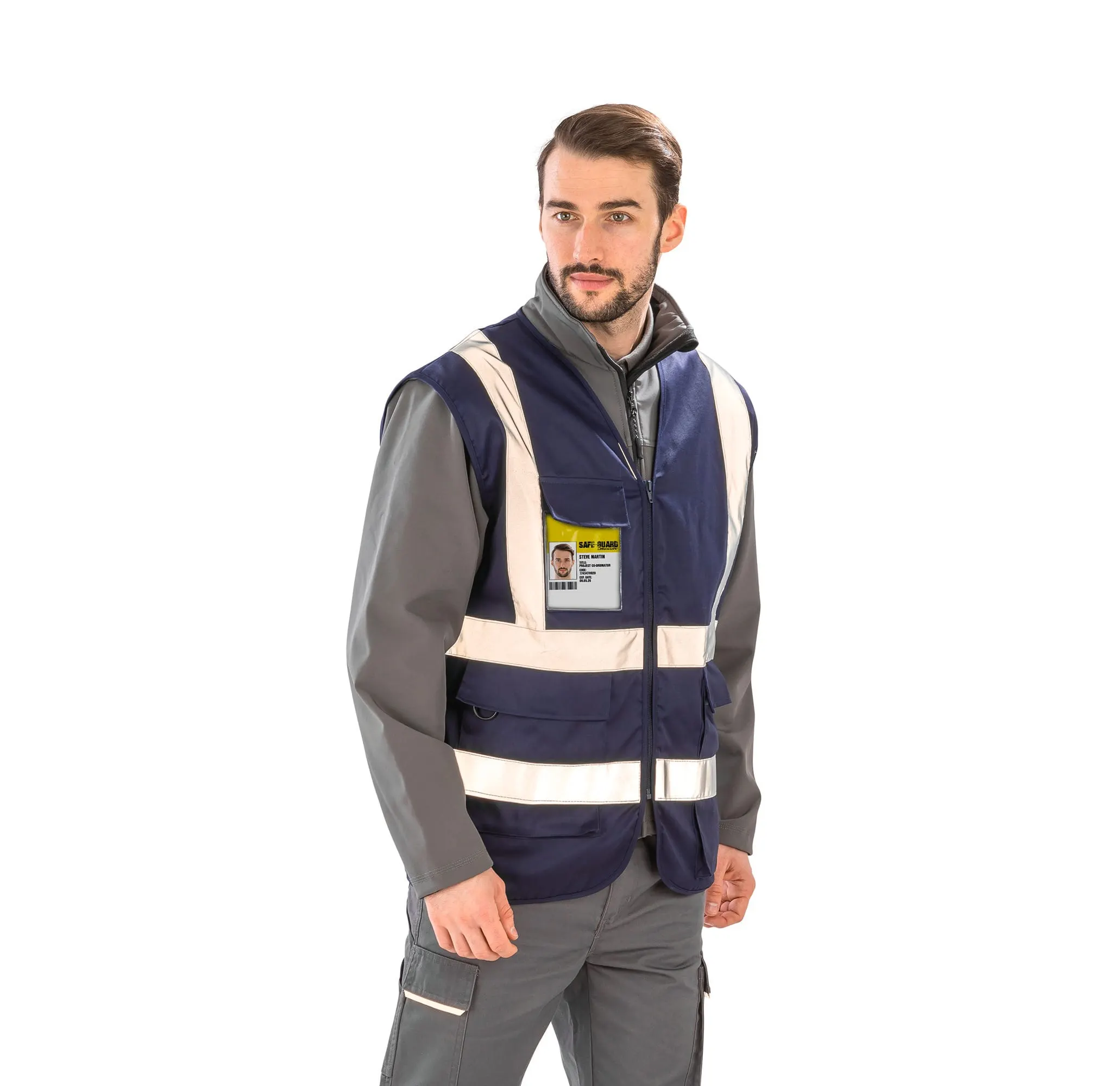 Chaleco de seguridad con cremallera