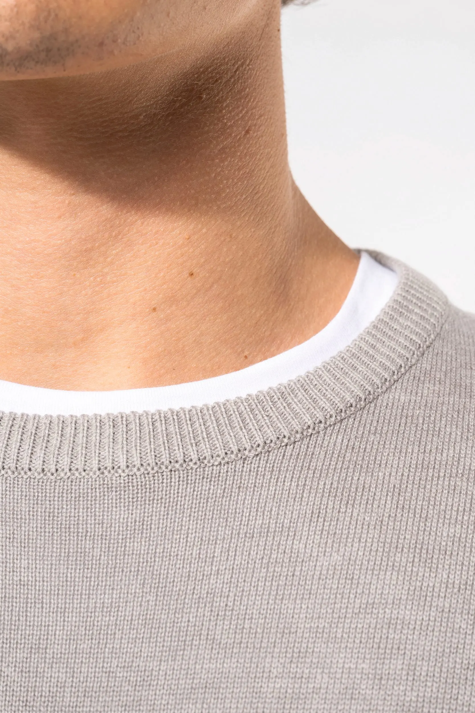 Jersey cuello redondo manga larga hombre