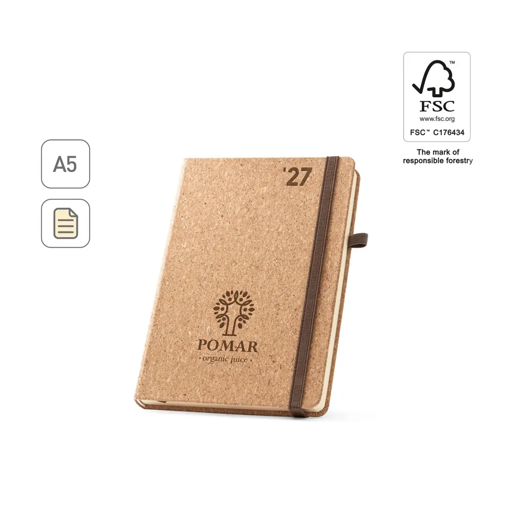 POMAR A5. Agenda de corcho