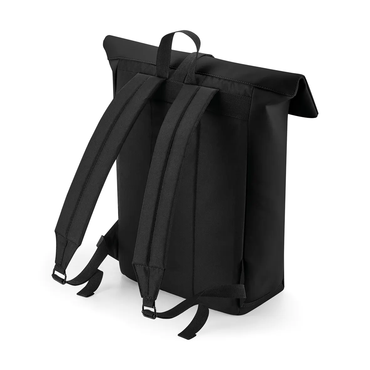 Mochila de poliuretano mate con solapa enrollable<br/>
