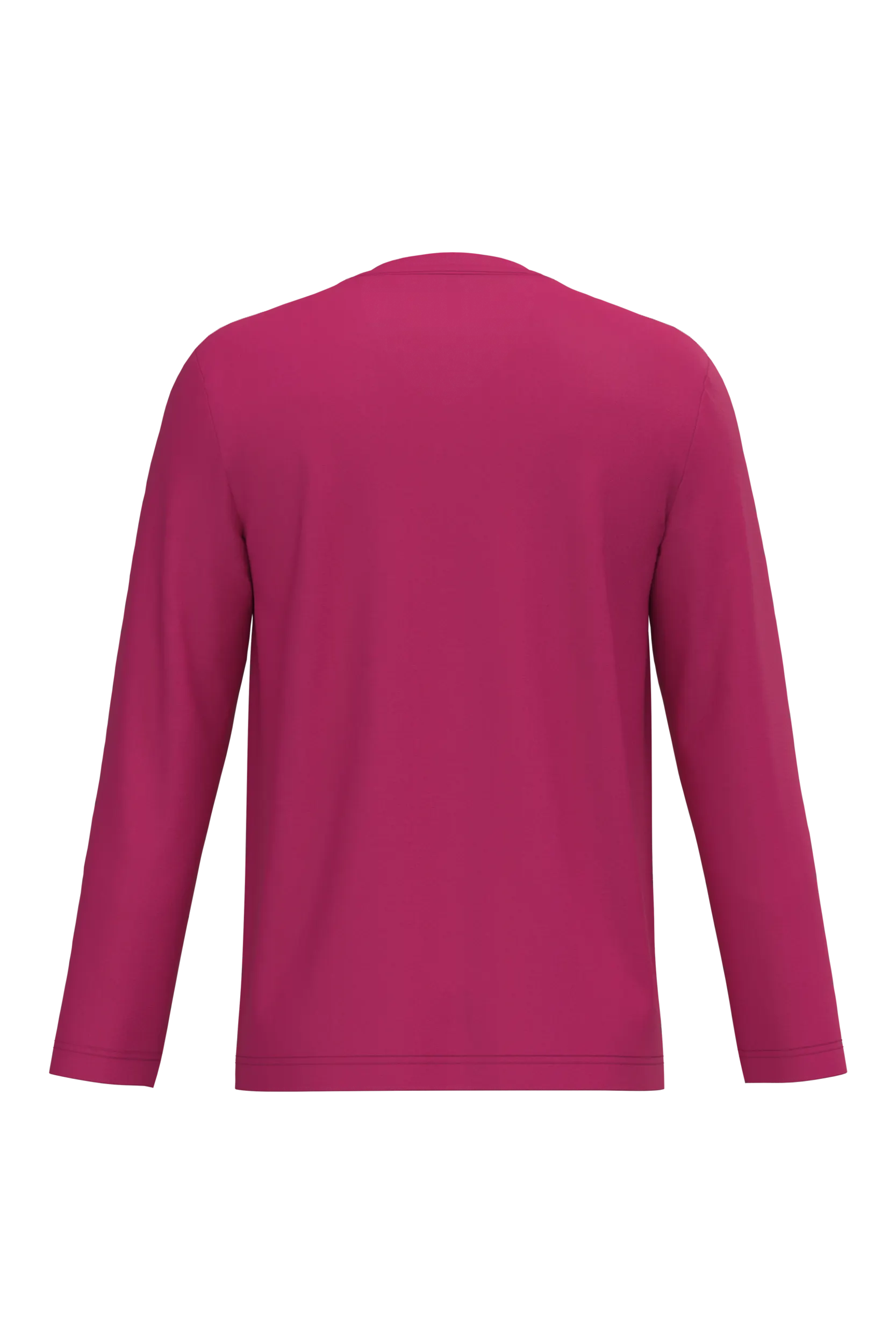 Camiseta manga larga y cuello de pico hombre