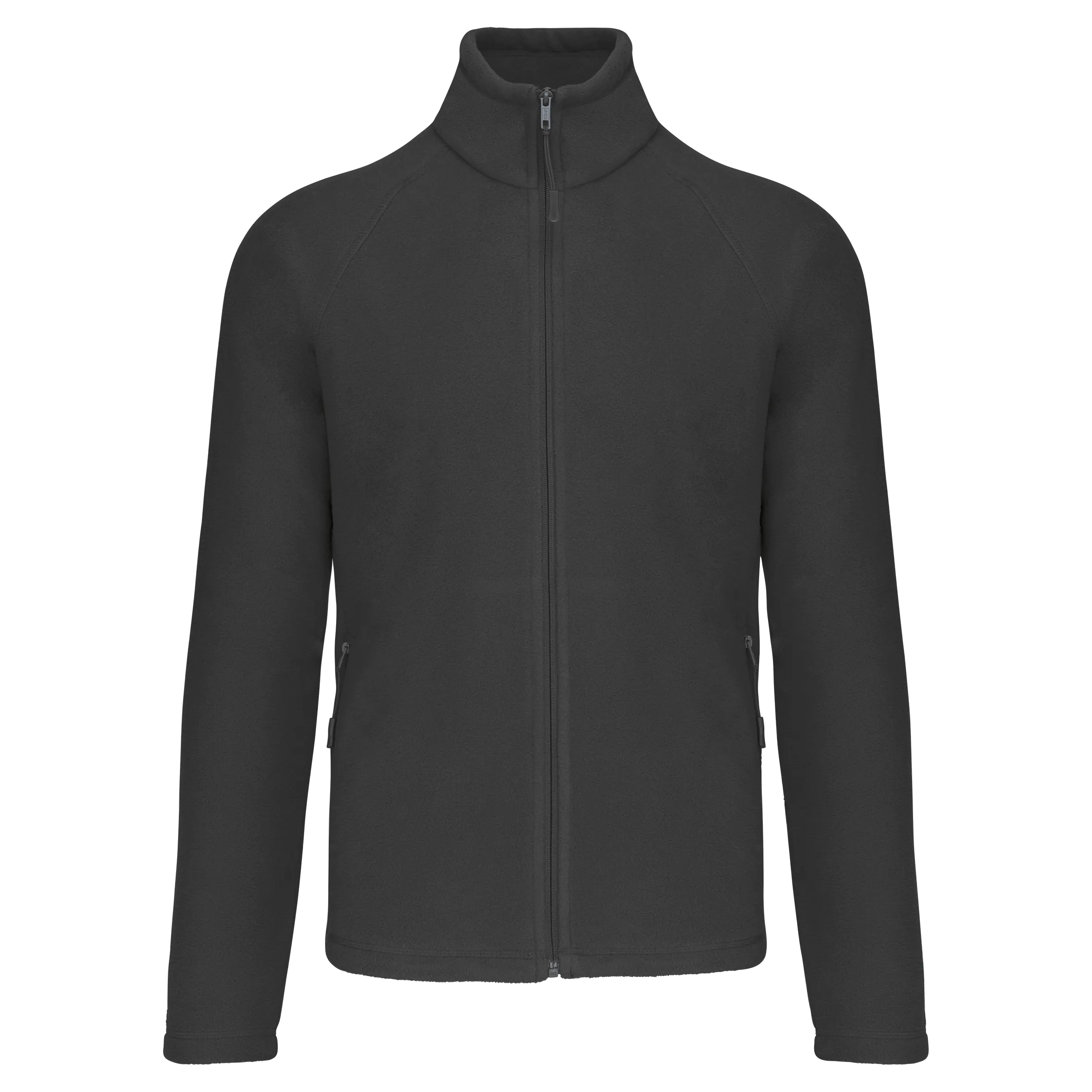 Chaqueta micropolar con cremallera y mangas raglán hombre
