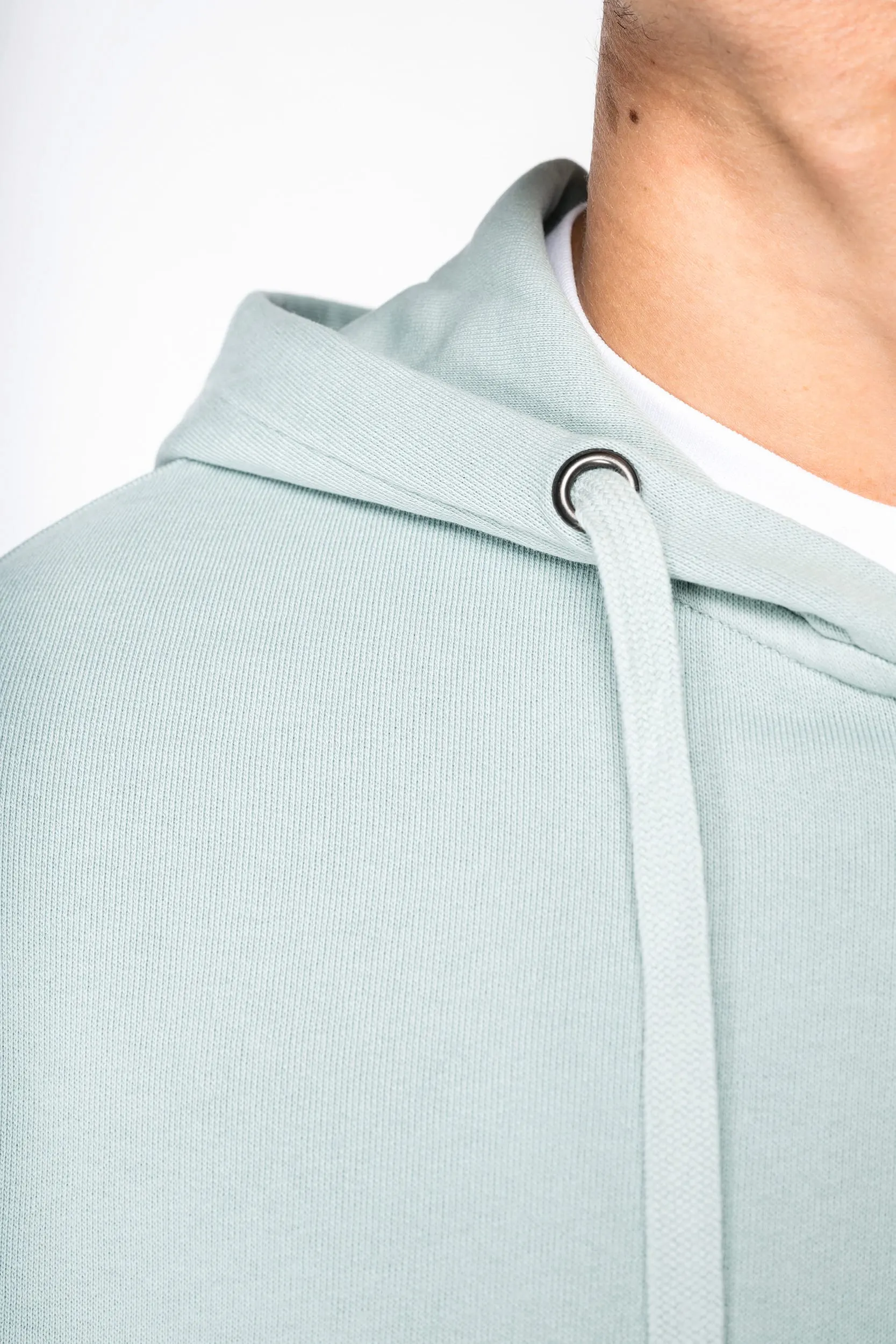 Sudadera ecorresponsable con cremallera y capucha French Terry unisex