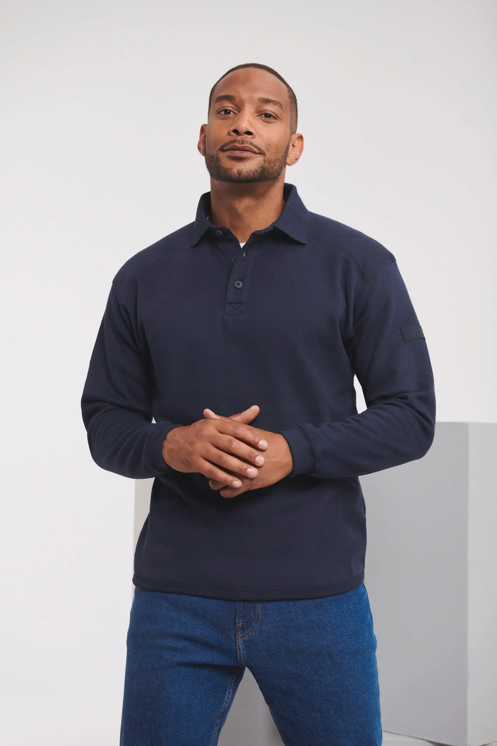Sudadera Heavy Duty cuello de polo