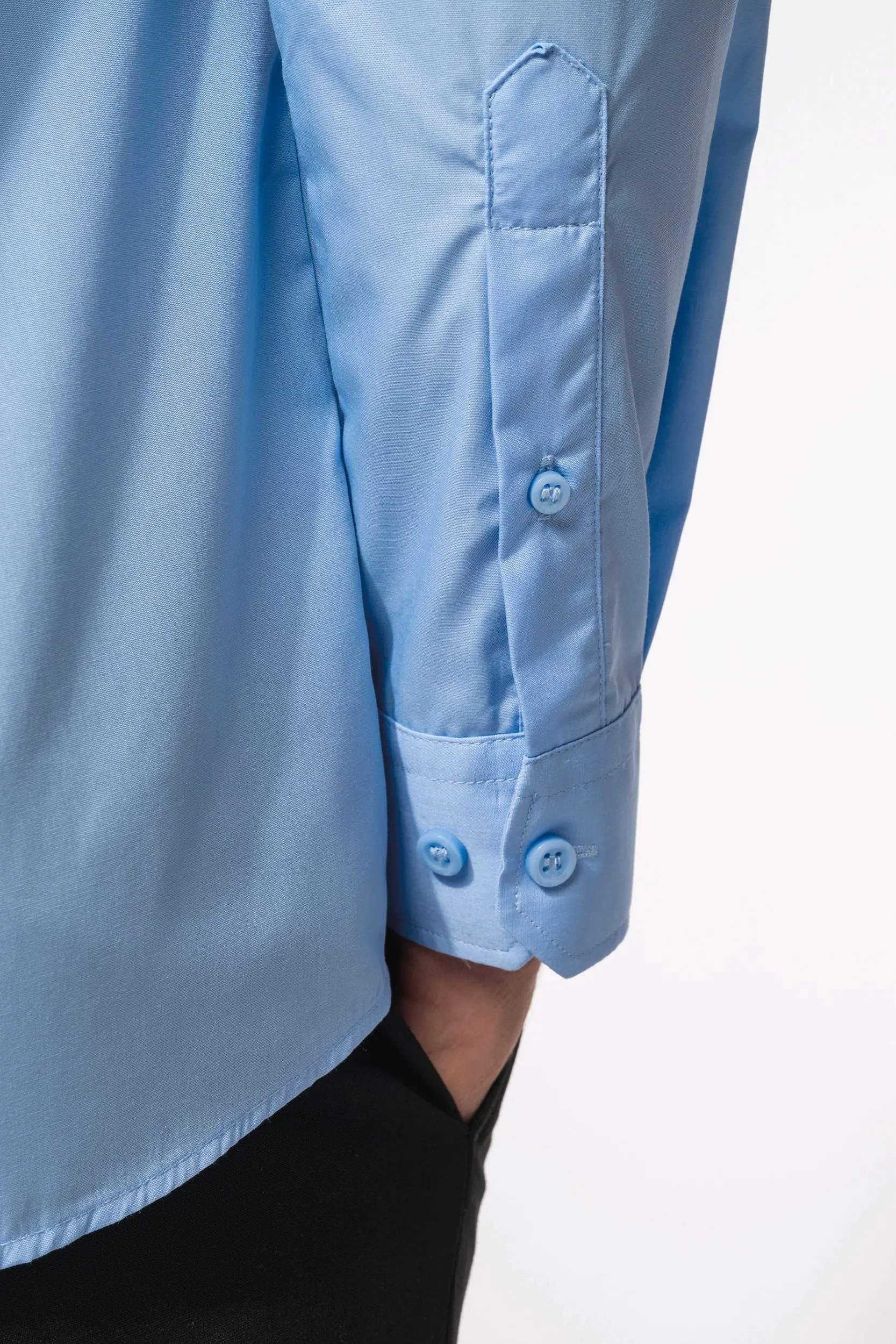Camisa piloto manga larga hombre