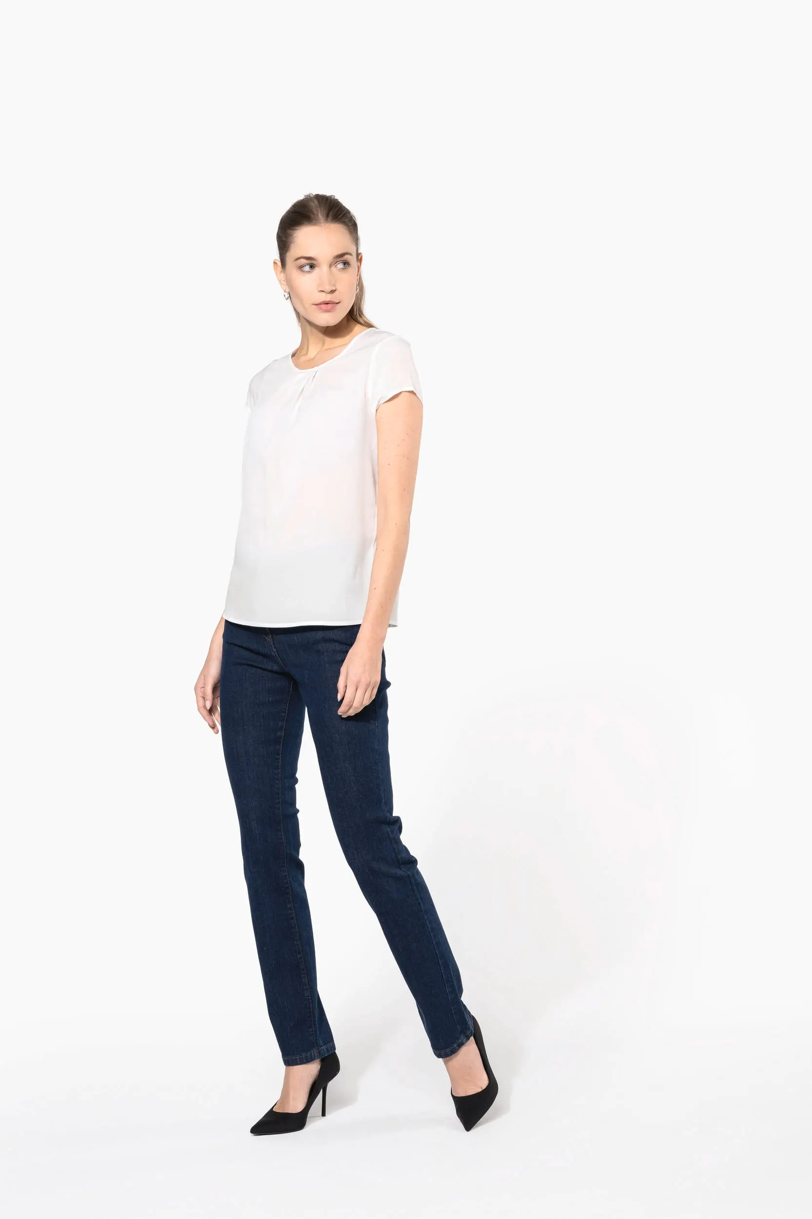 Blusa crepe mujer