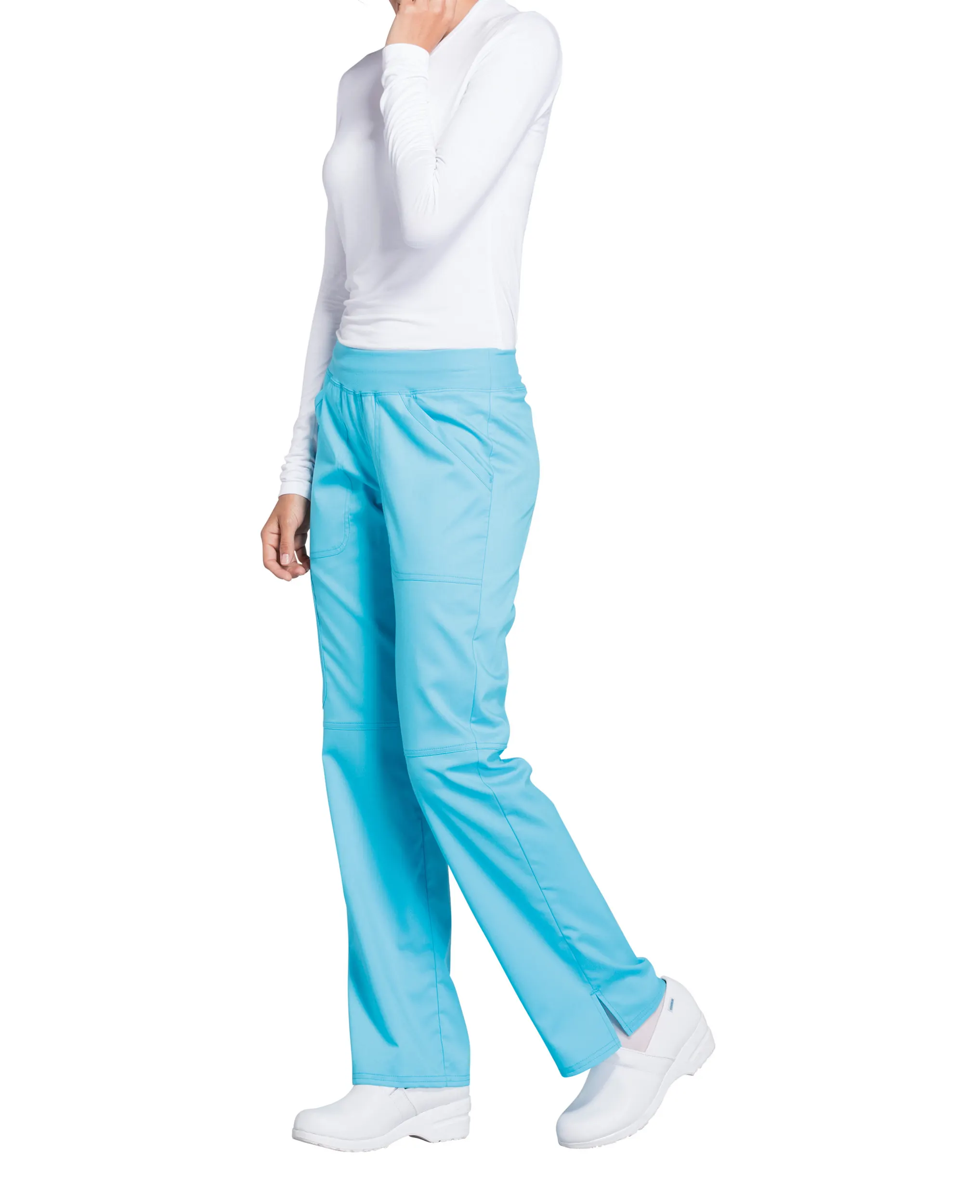 Pantalones tipo cargo de tiro medio mujer