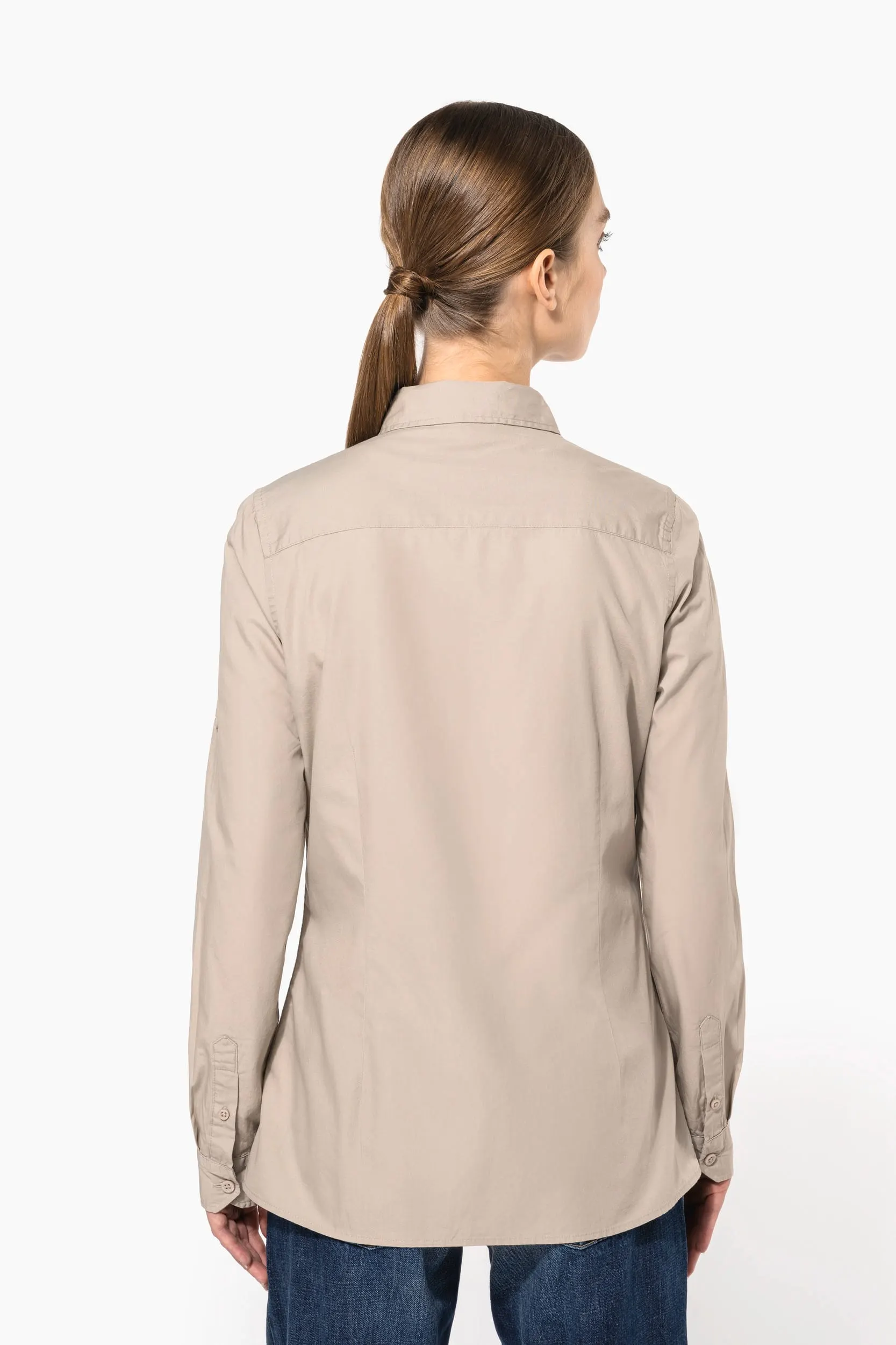 Camisa Safari manga larga mujer