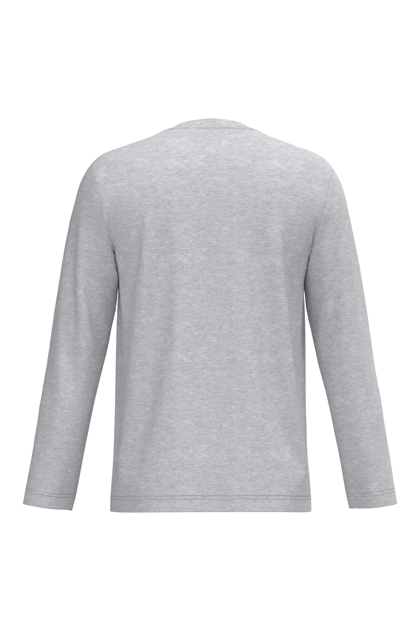 Camiseta manga larga y cuello de pico hombre