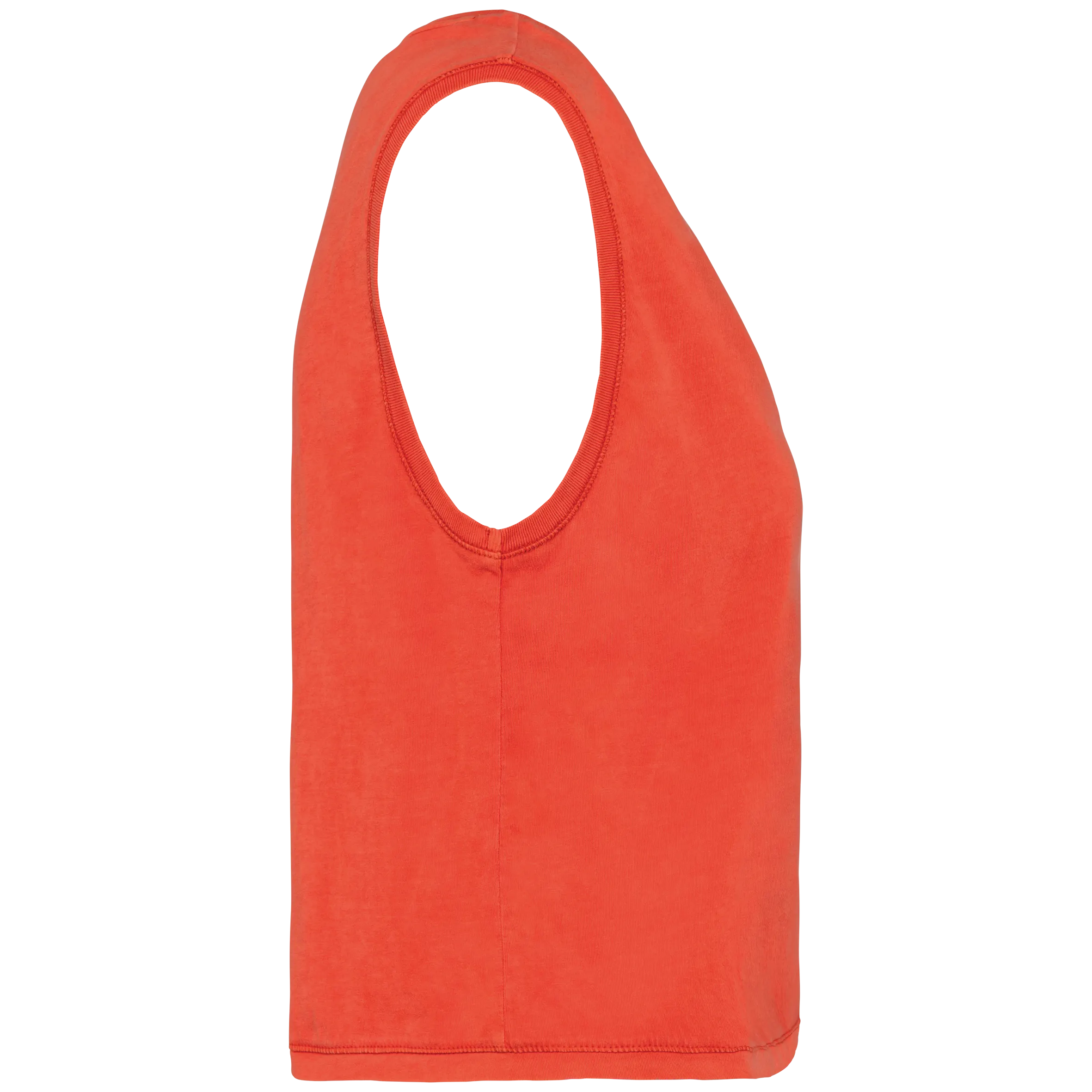 Camiseta crop ecorresponsable sin mangas mujer