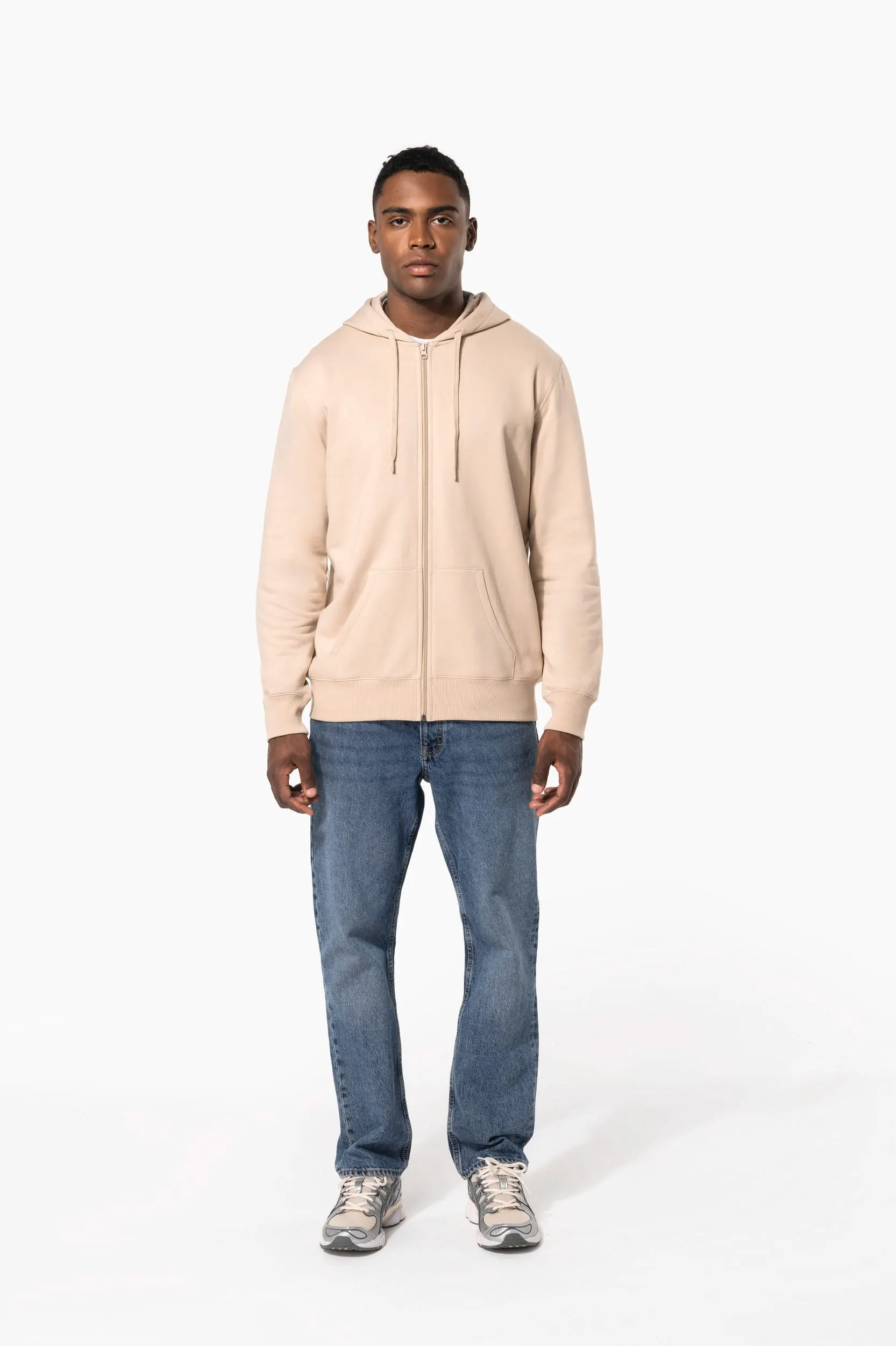 Sudadera con capucha y cremallera reciclada unisex