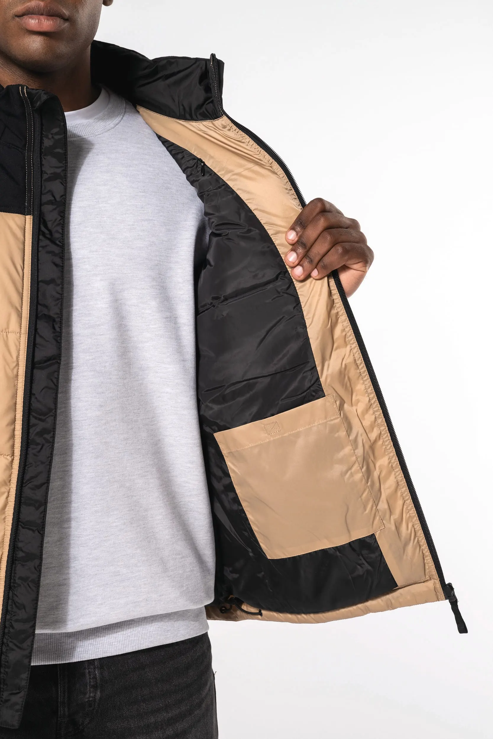 Chaleco acolchado bicolor unisex