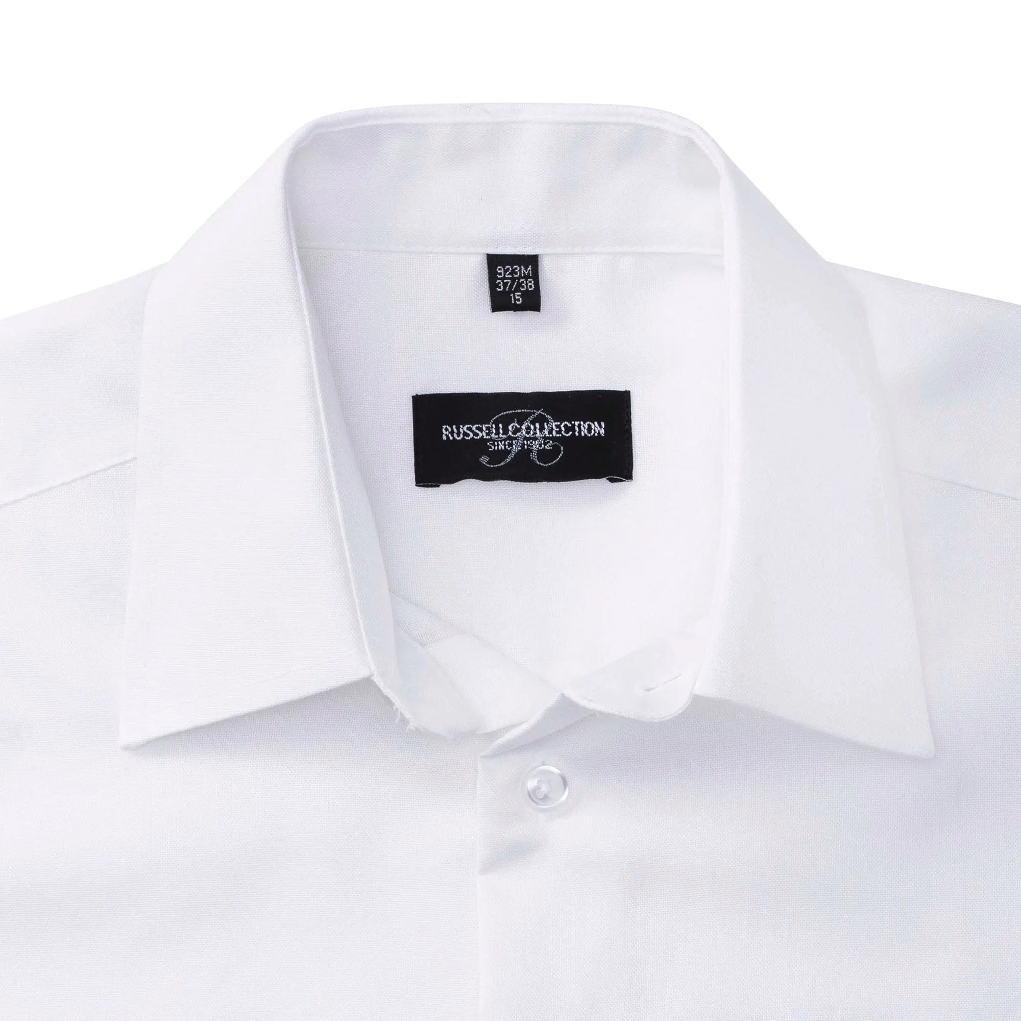 Camisa entallada de hombre de tejido oxford manga corta