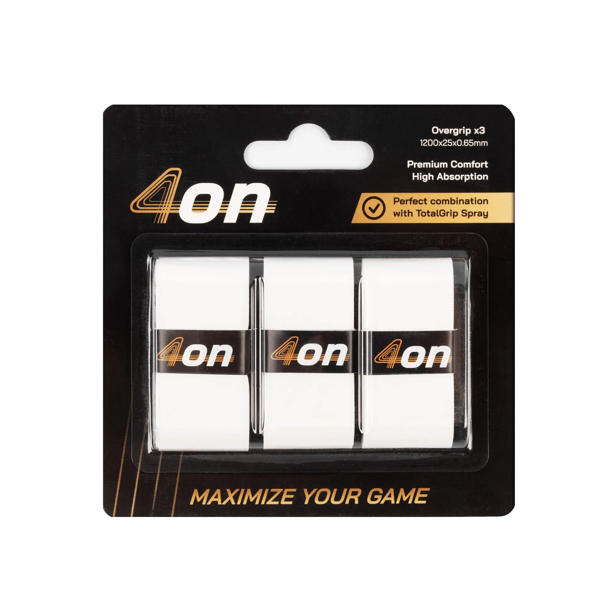 4ON PREMIUM COMFORT OVERGRIP -3PCS- BLANCO
