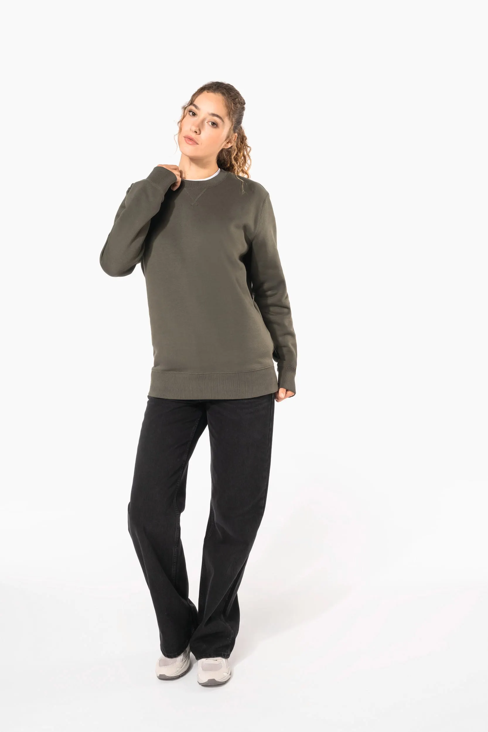Sudadera cuello redondo