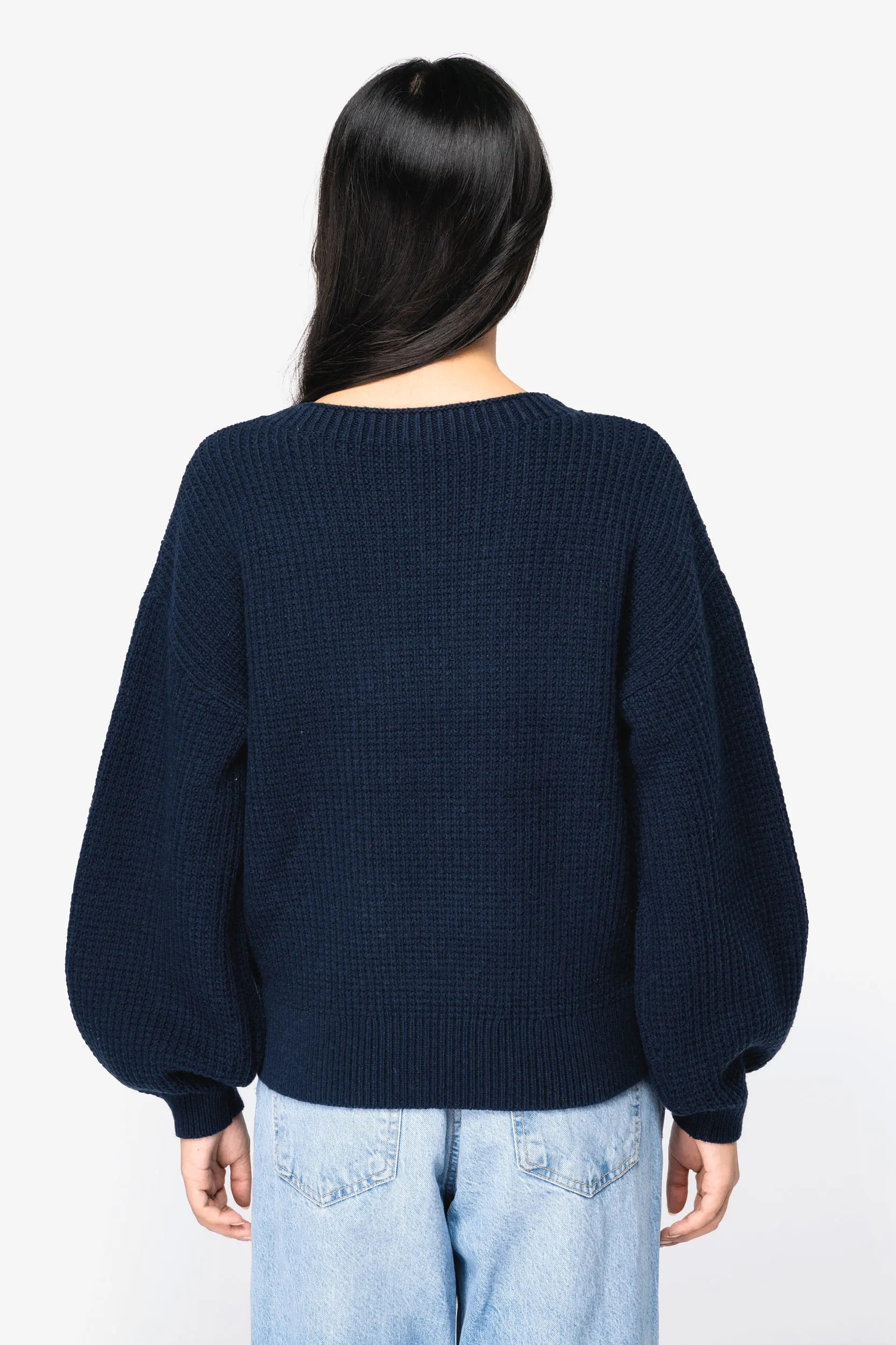 Jersey ecorresponsable de lana merina mujer