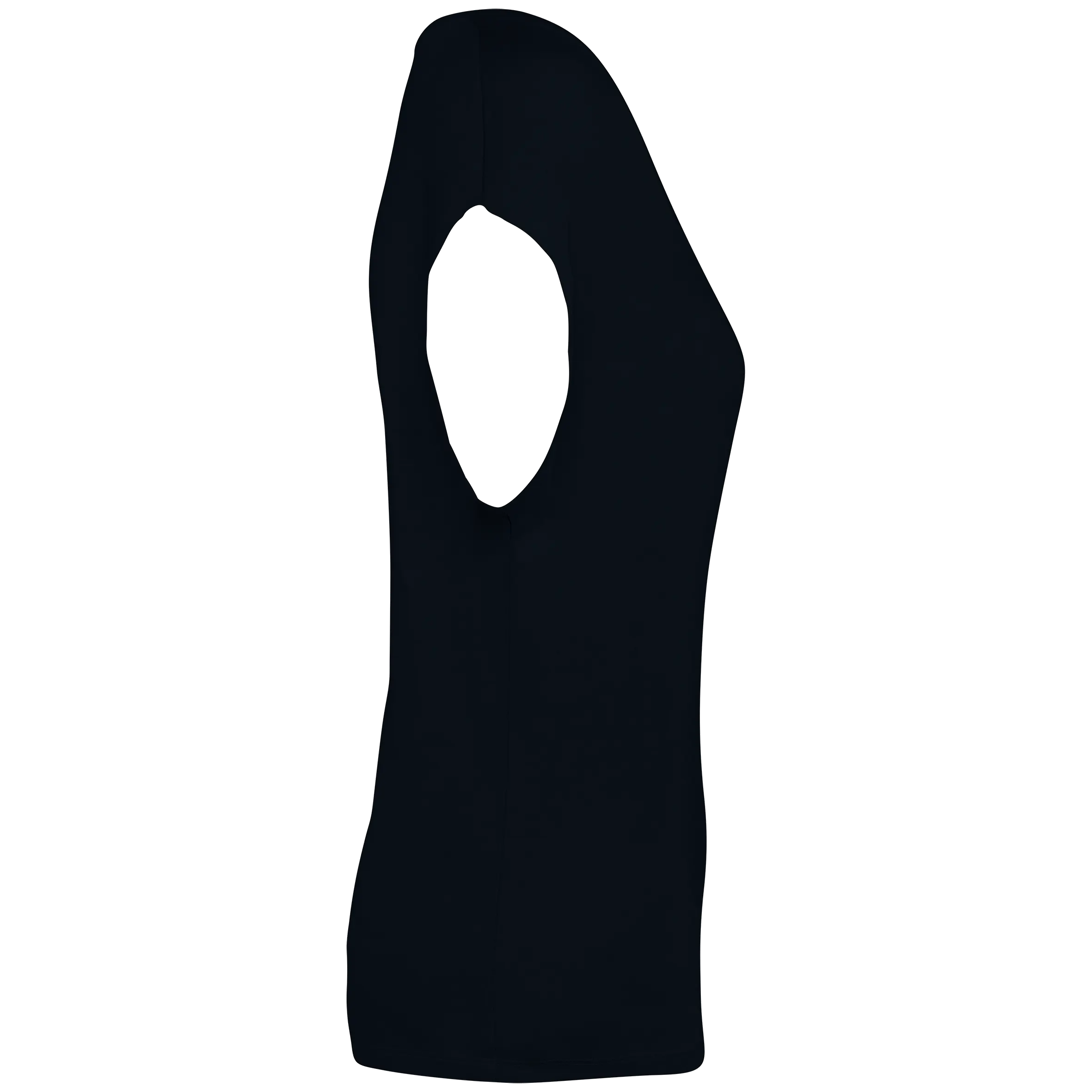 Camiseta ecorresponsable holgada con cuello de pico mujer