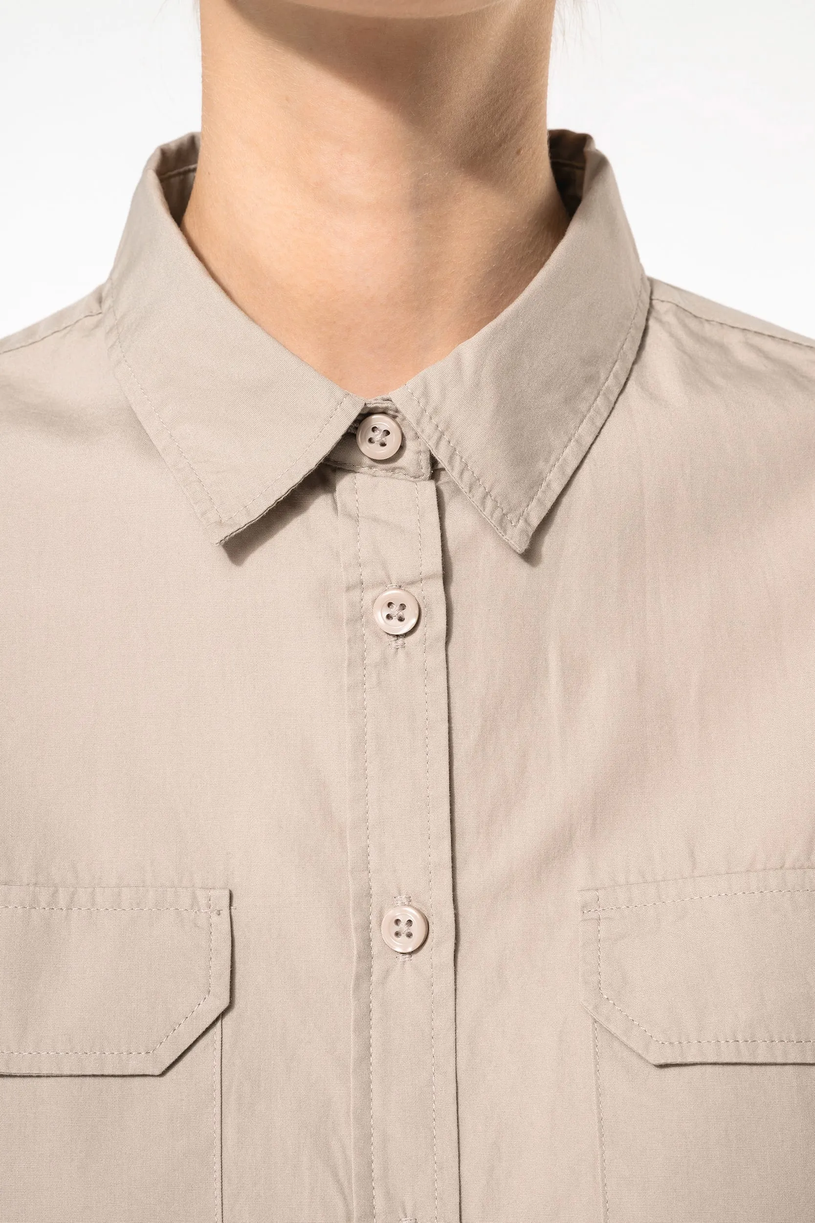 Camisa Safari manga larga mujer