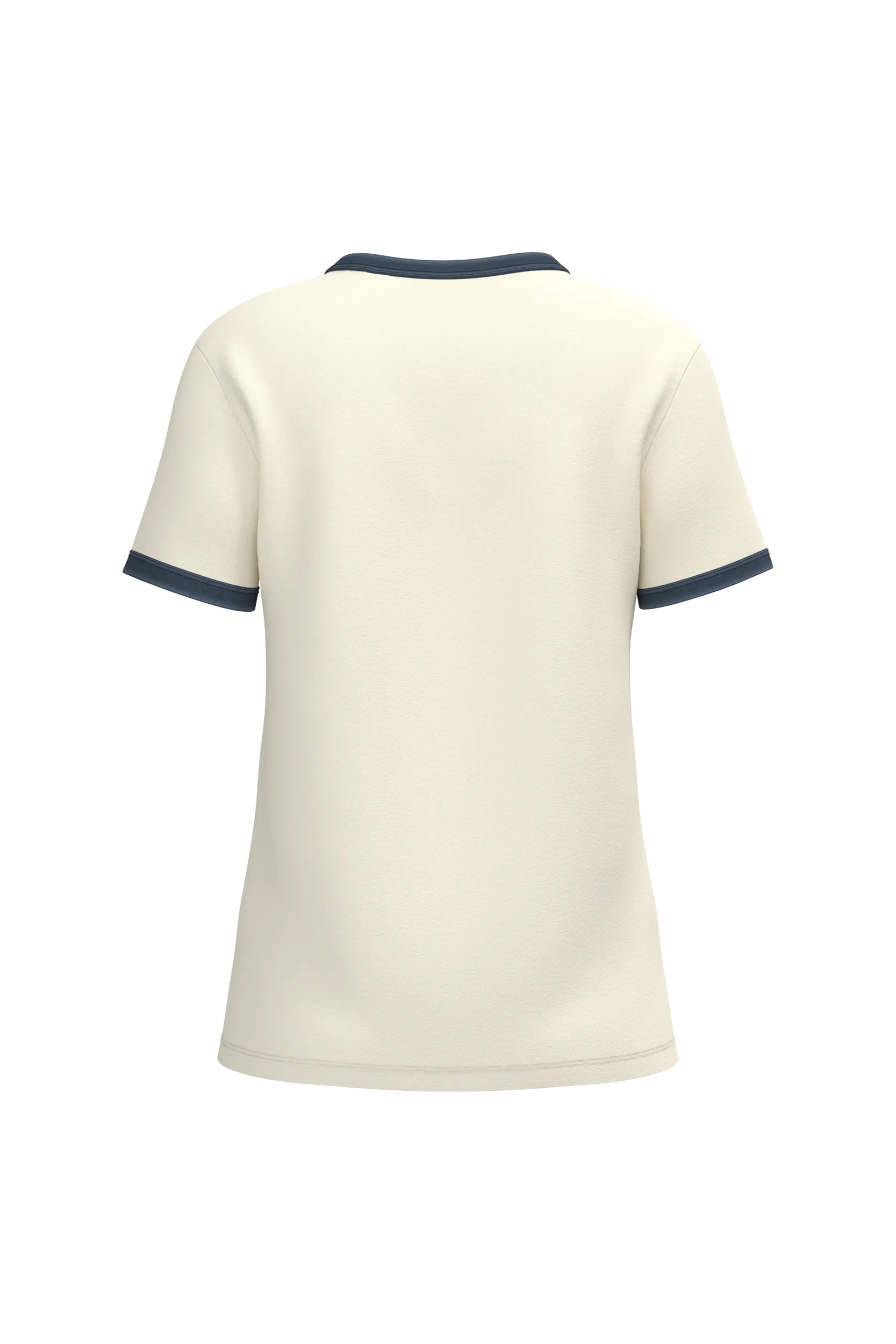 Camiseta ringer ecorresponsable con ribetes contrastados efecto lavado mujer