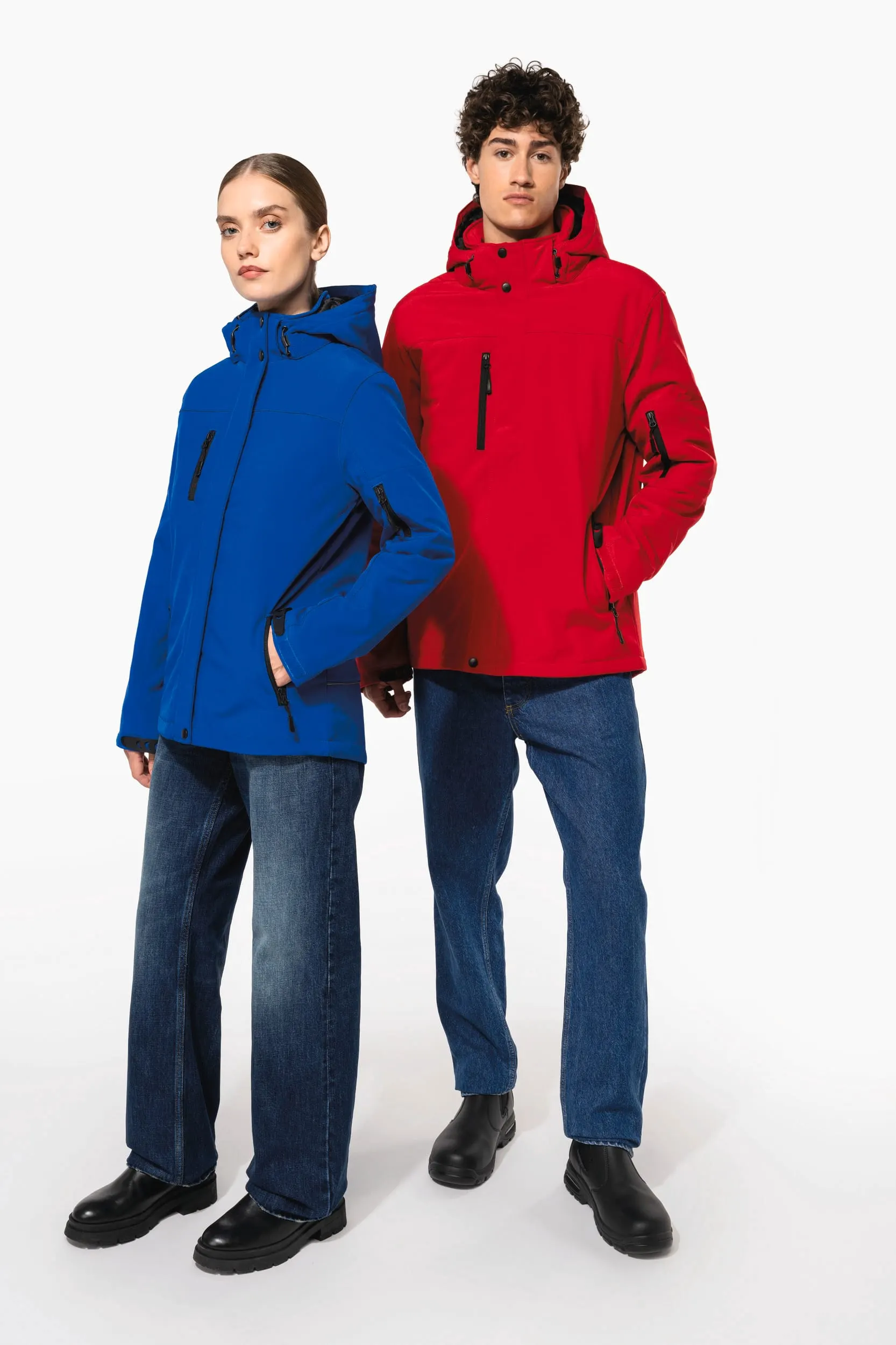 Parka softshell acolchada con capucha mujer