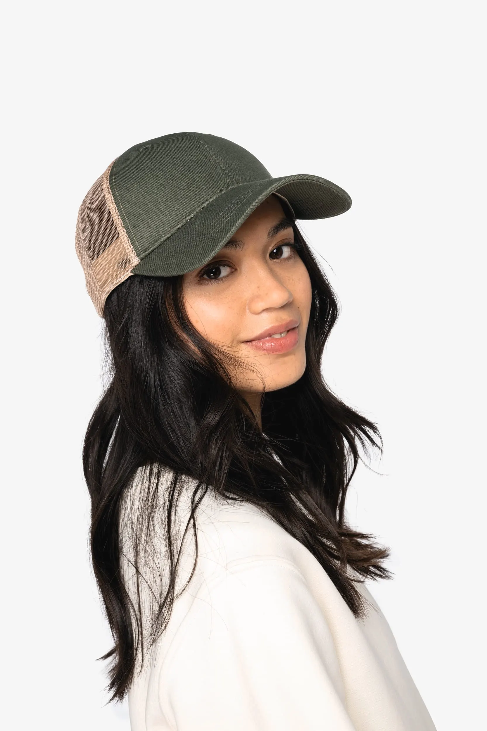 Gorra trucker ecorresponsable 6 paneles unisex