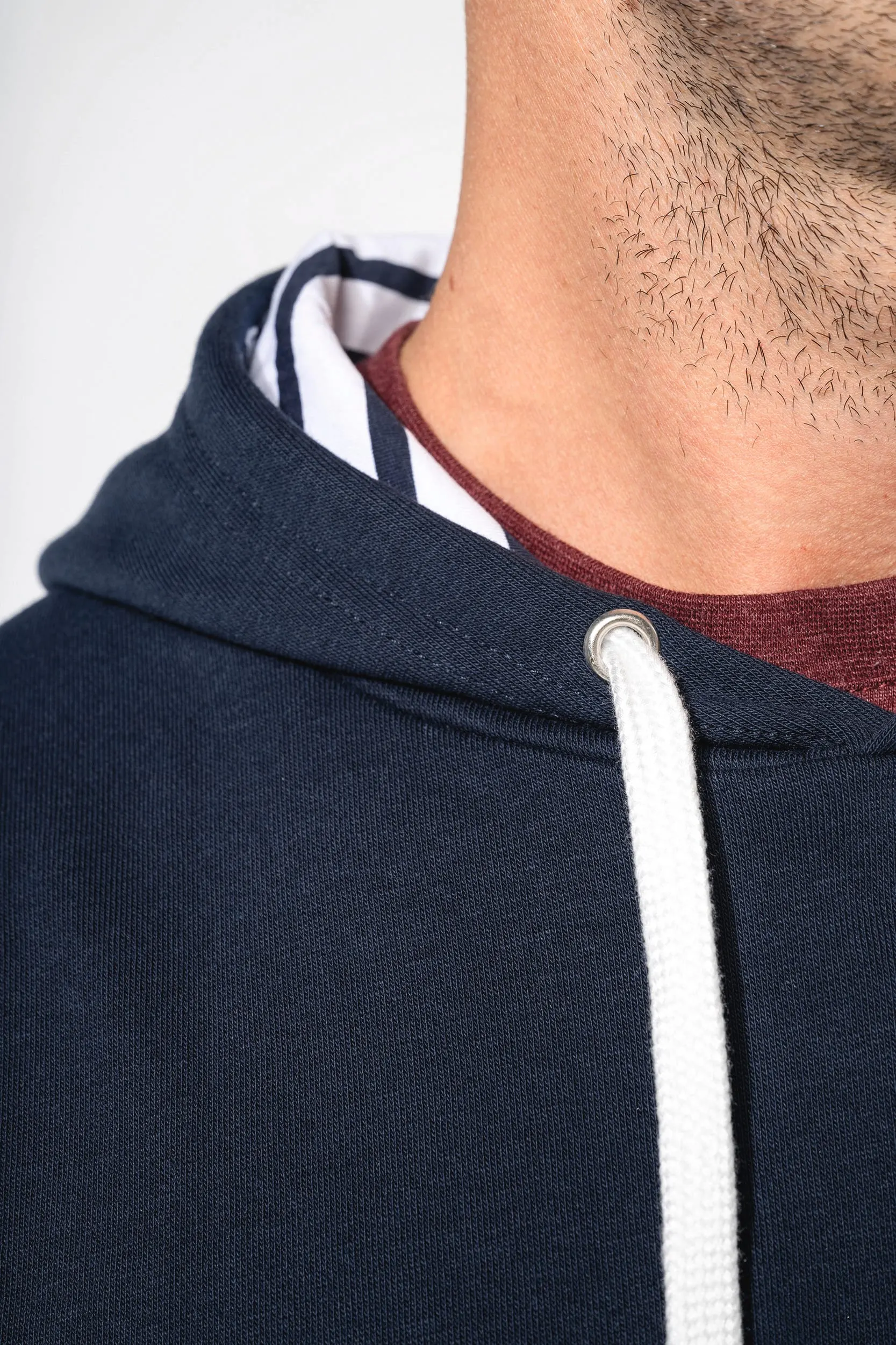 Sudadera con capucha de forro contrastado  - Unisex