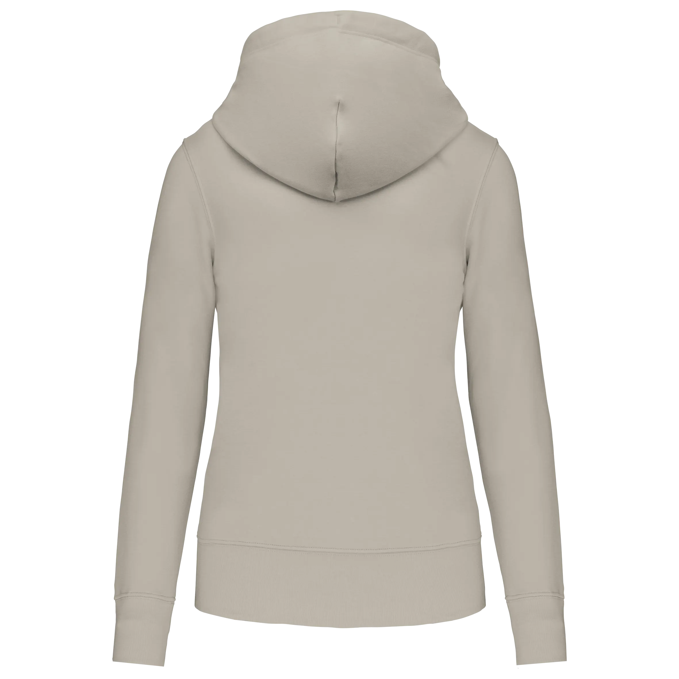 Sudadera con capucha y cremallera ecorresponsable mujer