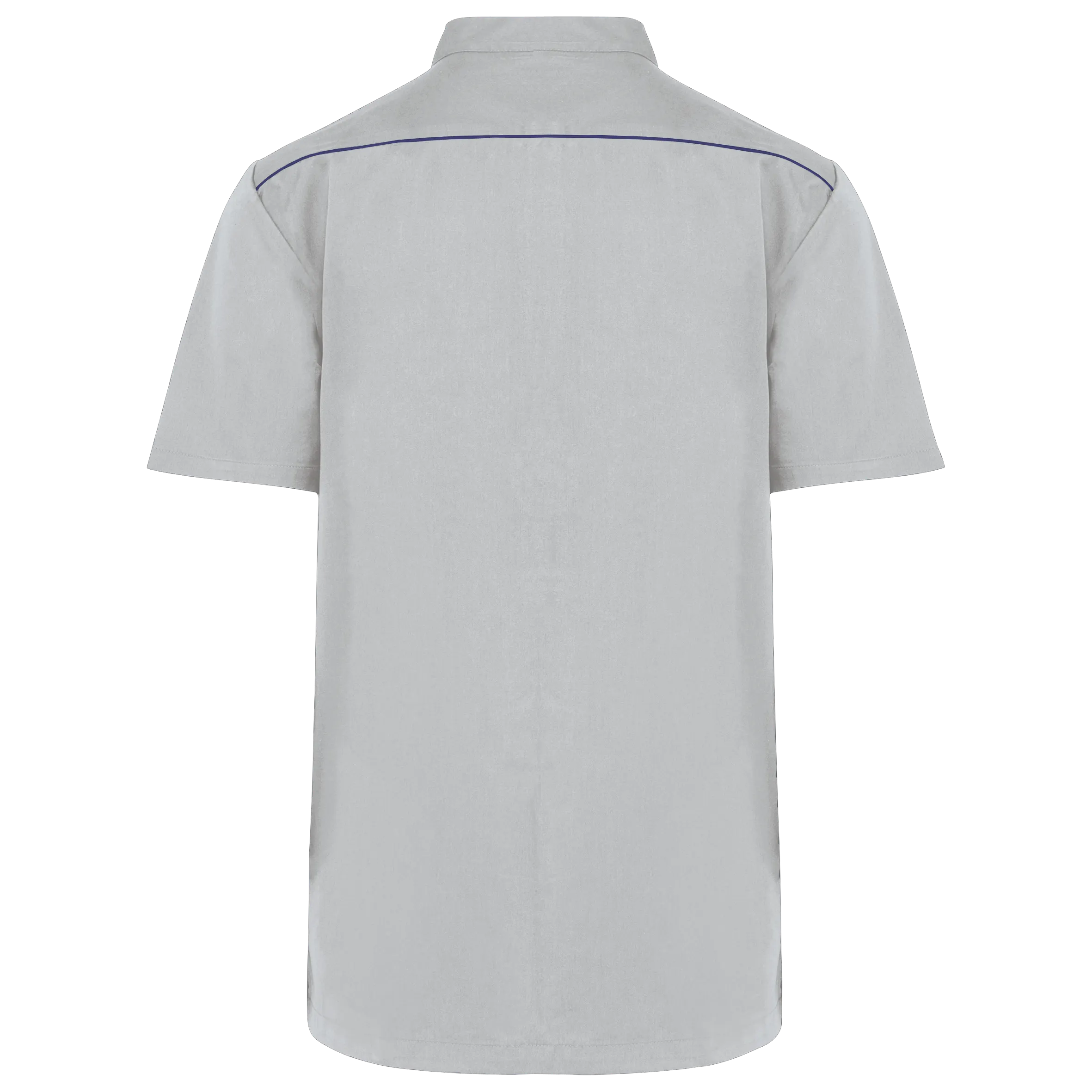 Blusa polialgodón con botones a presión hombre