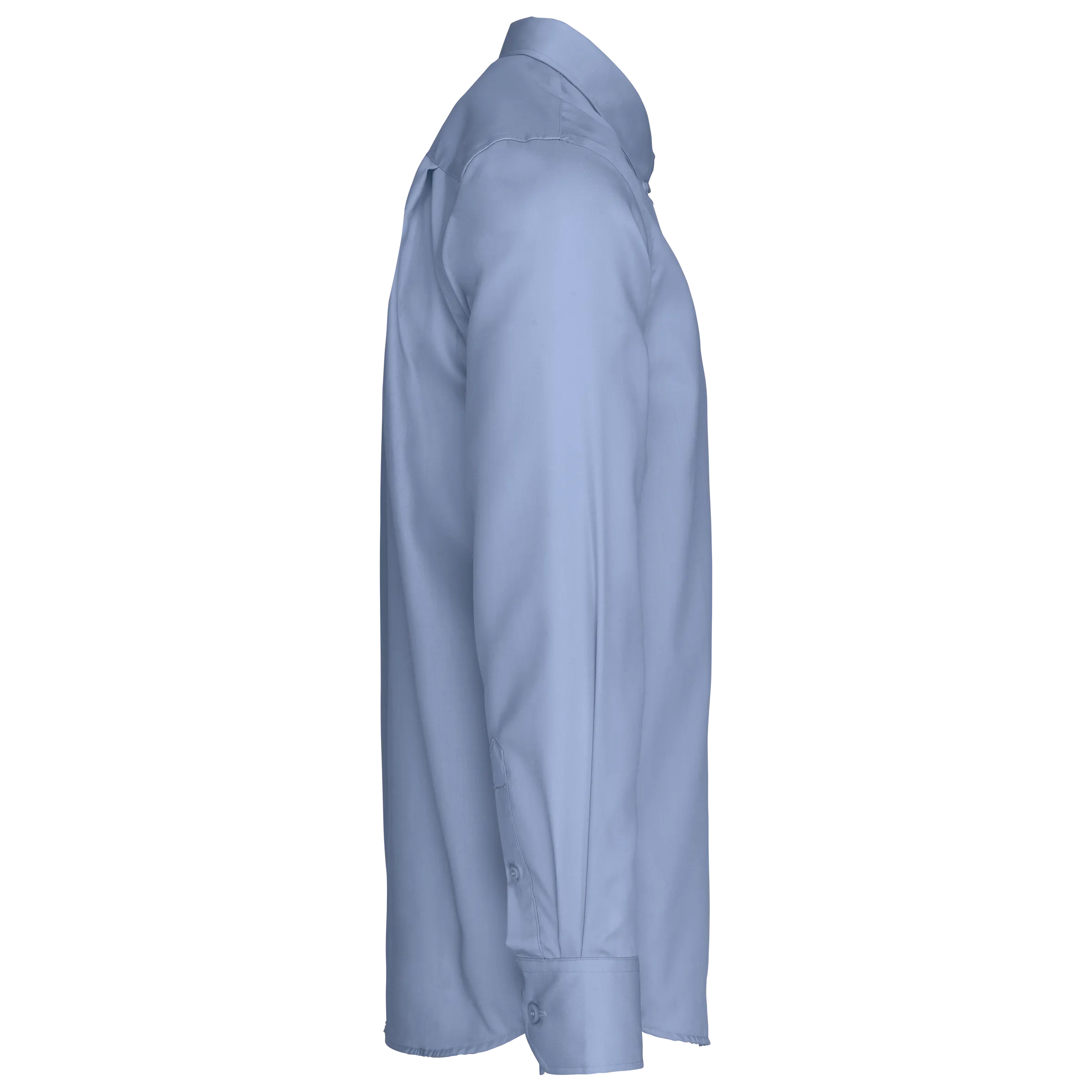 Camisa no-plancha manga larga hombre