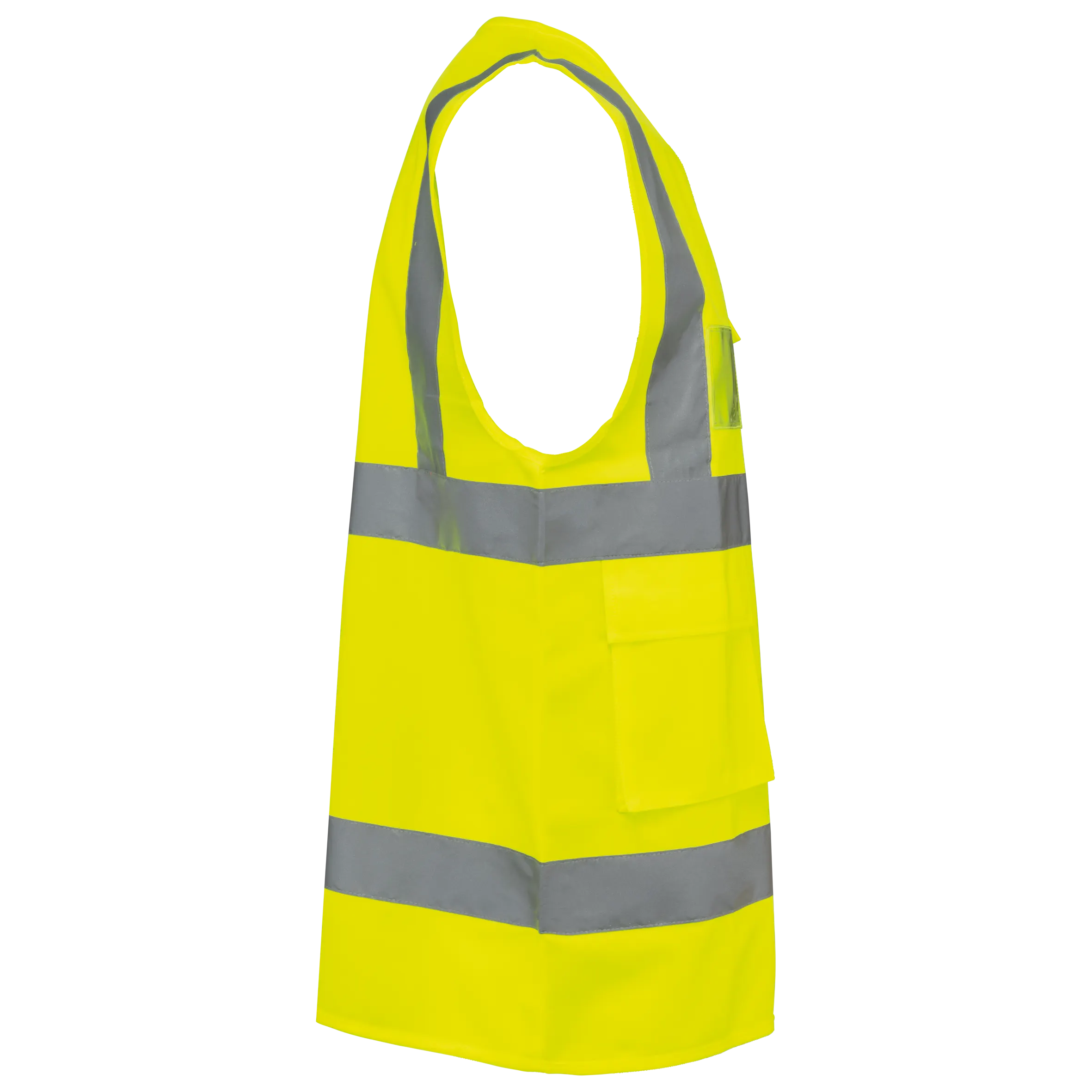 Chaleco de seguridad alta visibilidad reciclado con cremallera unisex
