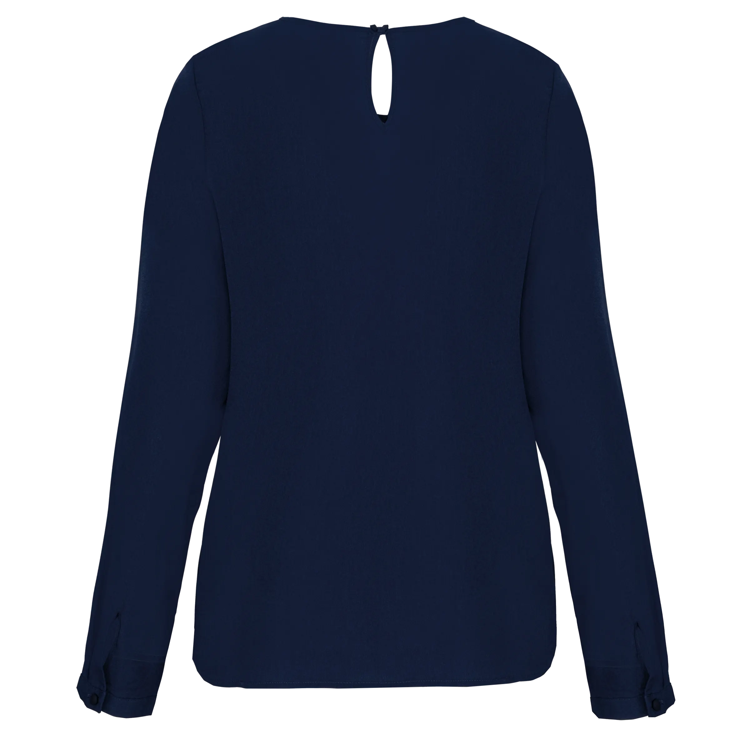 Blusa crepe manga larga mujer