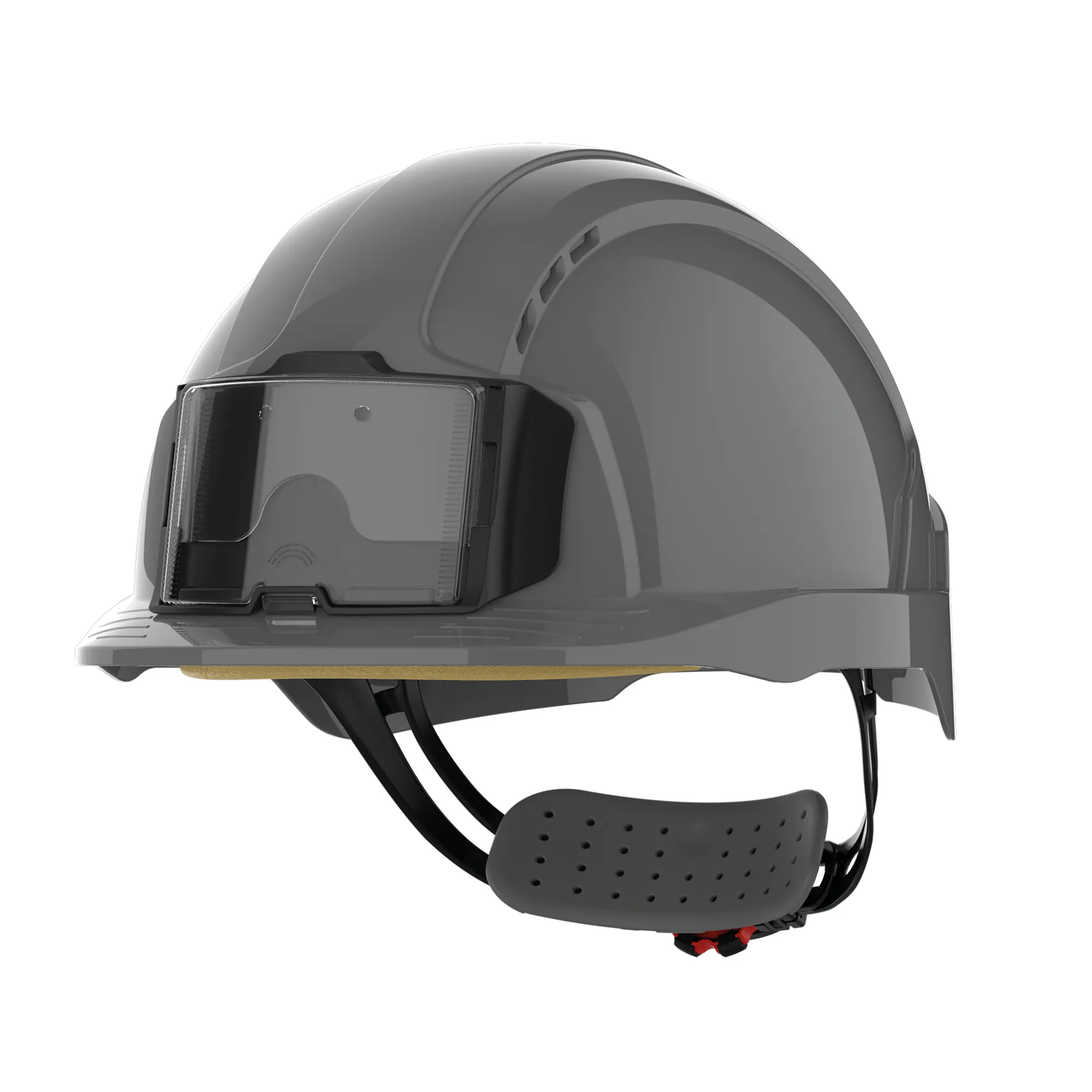 Casco de seguridad EVOLite® con portacredenciales, ventilado, ajuste con rueda