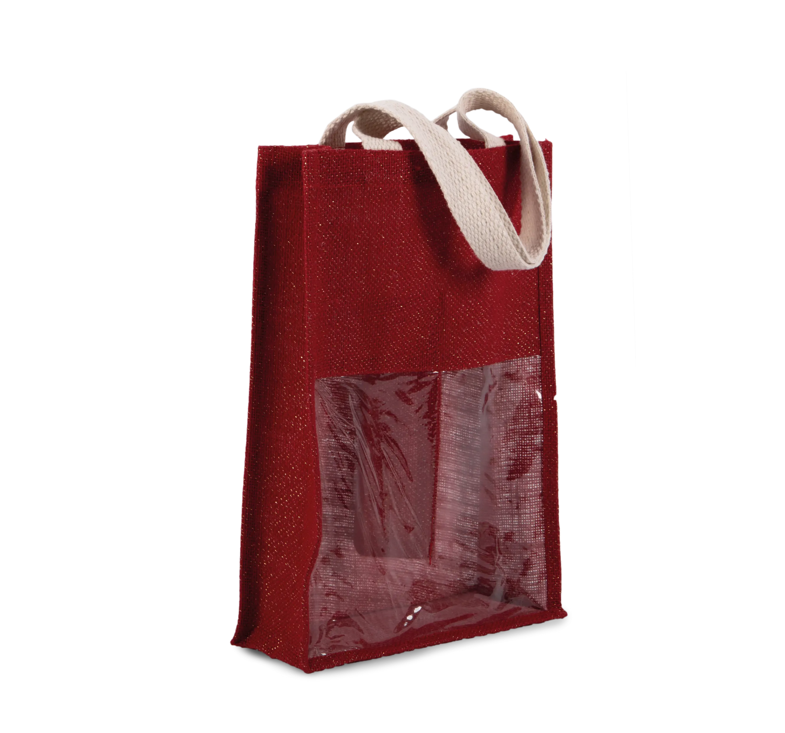 Bolsa de yute para botellas