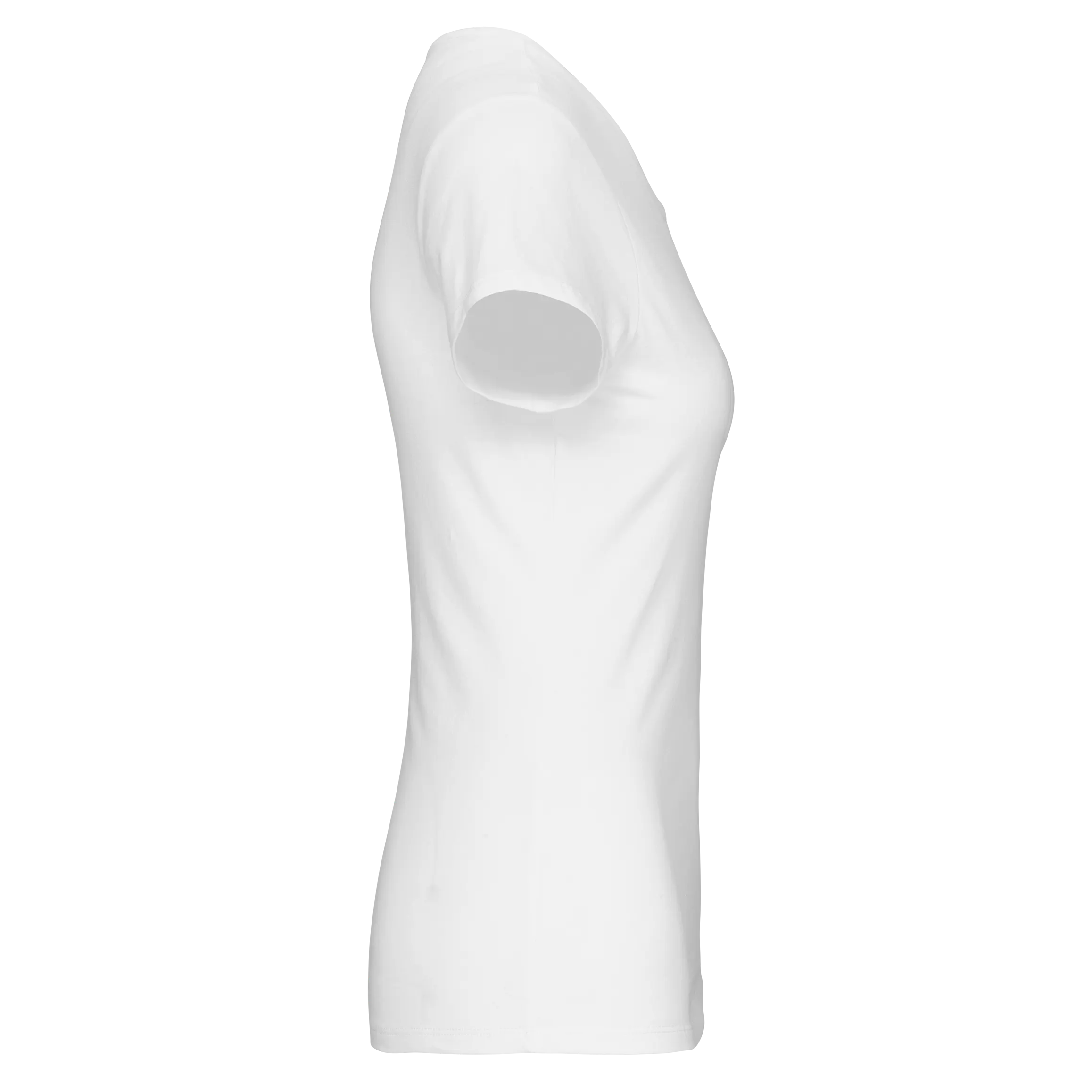 Camiseta con elastano cuello de pico mujer